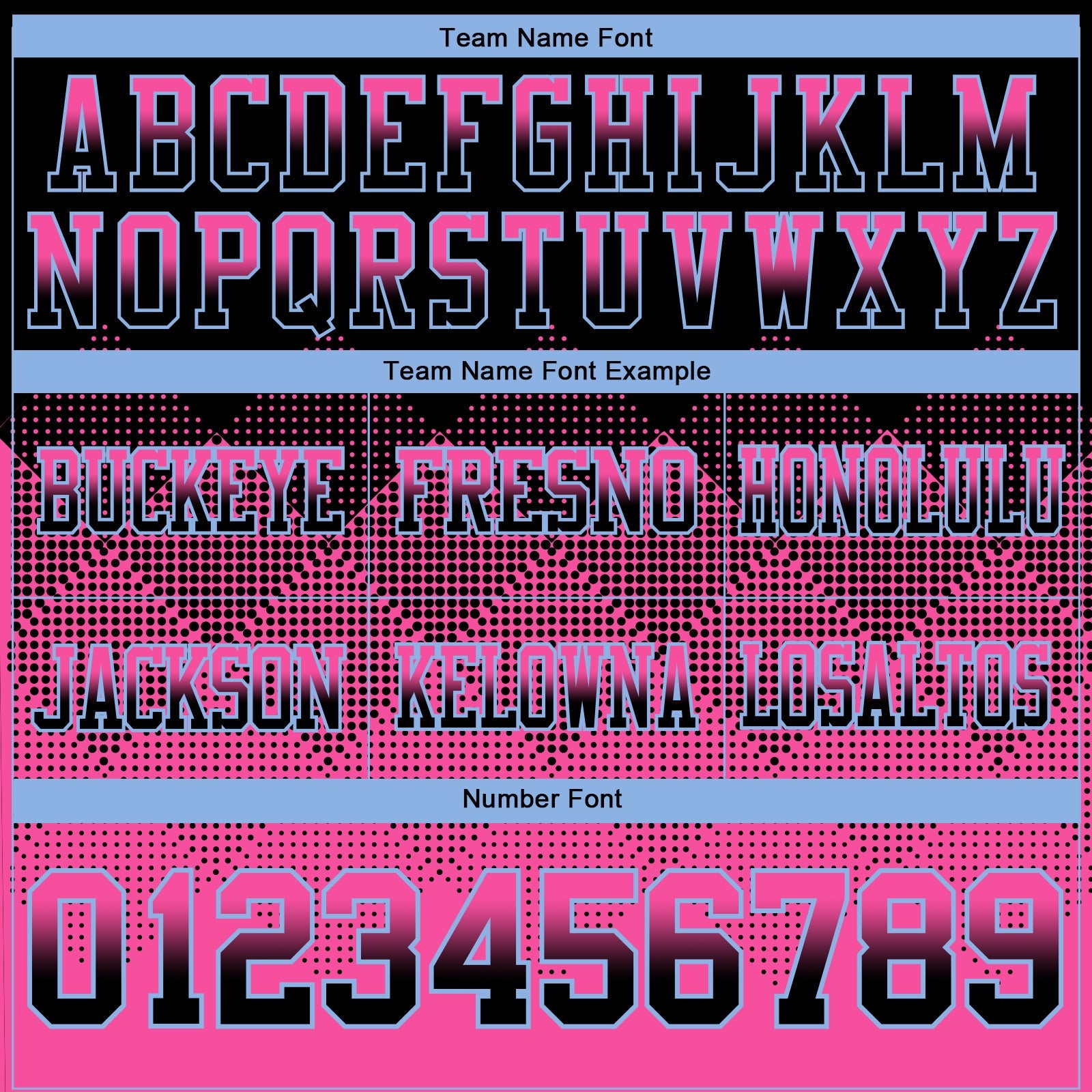 Custom Black Pink-Light Blue Mesh Authentic Gradient Square Shape Flag Football Jersey - Sky-Custom