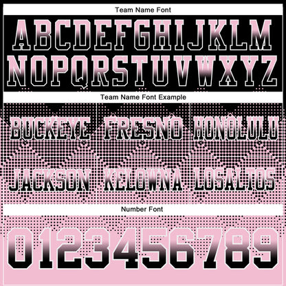 Custom Black Light Pink-White Mesh Authentic Gradient Square Shape Flag Football Jersey - Sky-Custom