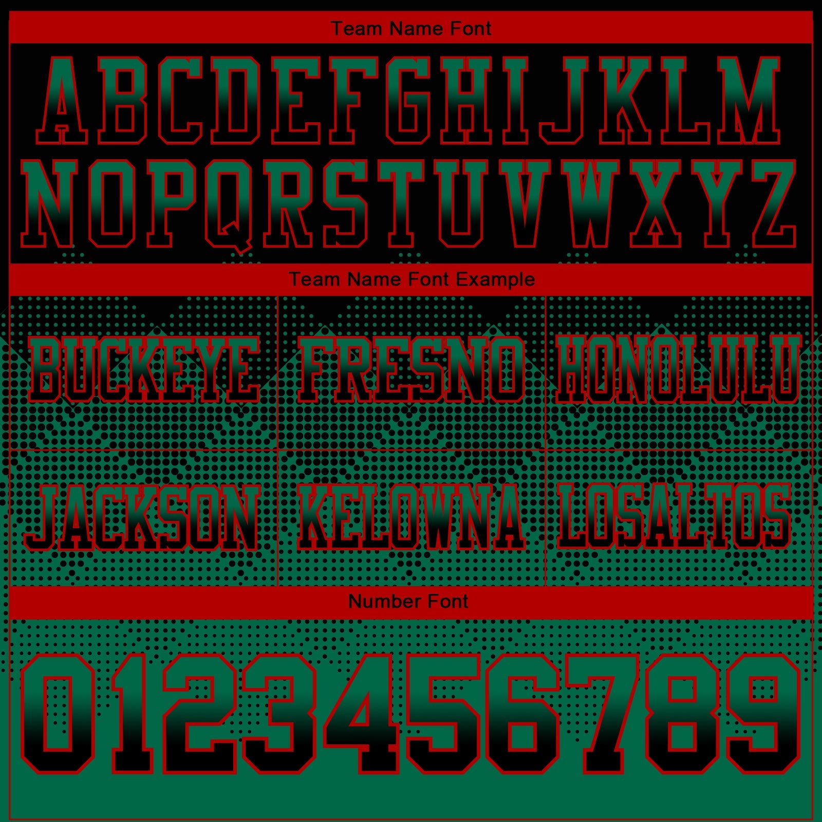 Custom Black Kelly Green-Red Mesh Authentic Gradient Square Shape Flag Football Jersey - Sky-Custom