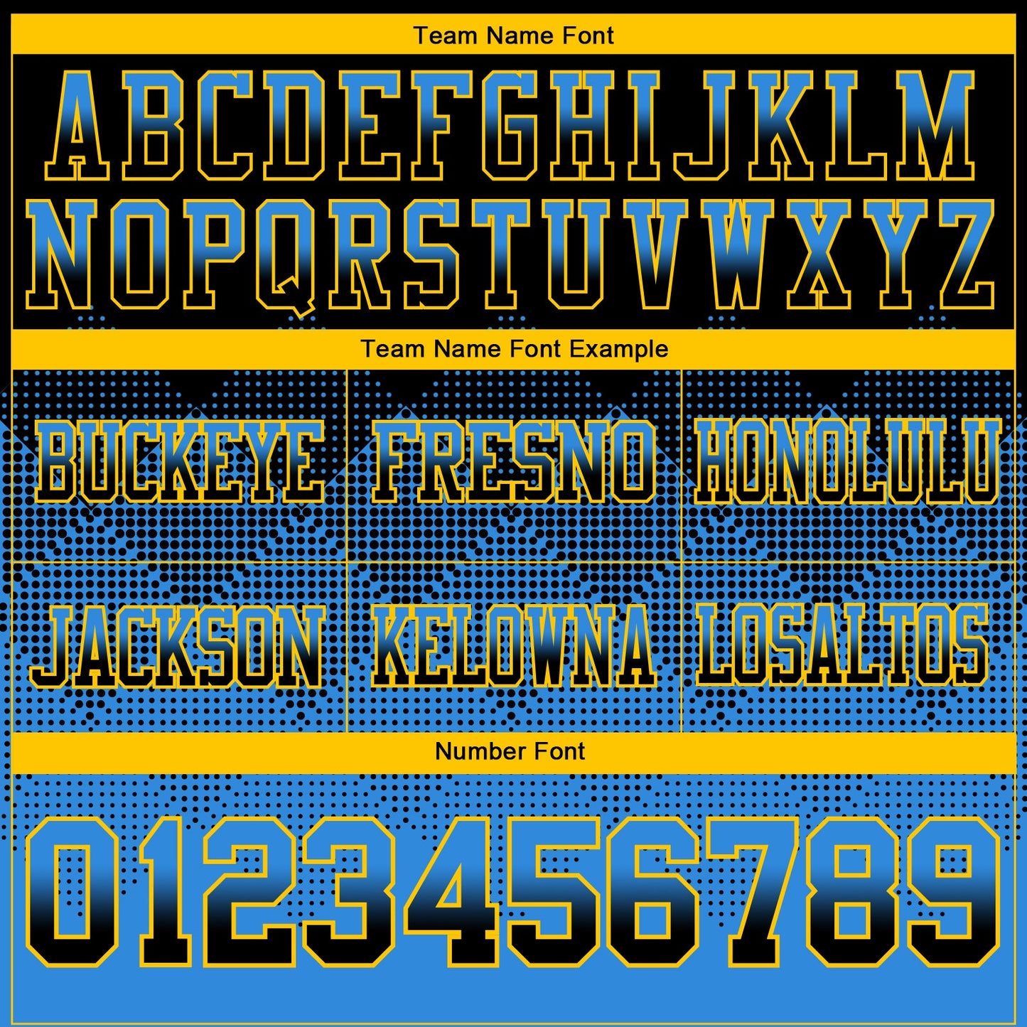 Custom Black Powder Blue-Yellow Mesh Authentic Gradient Square Shape Flag Football Jersey - Sky-Custom