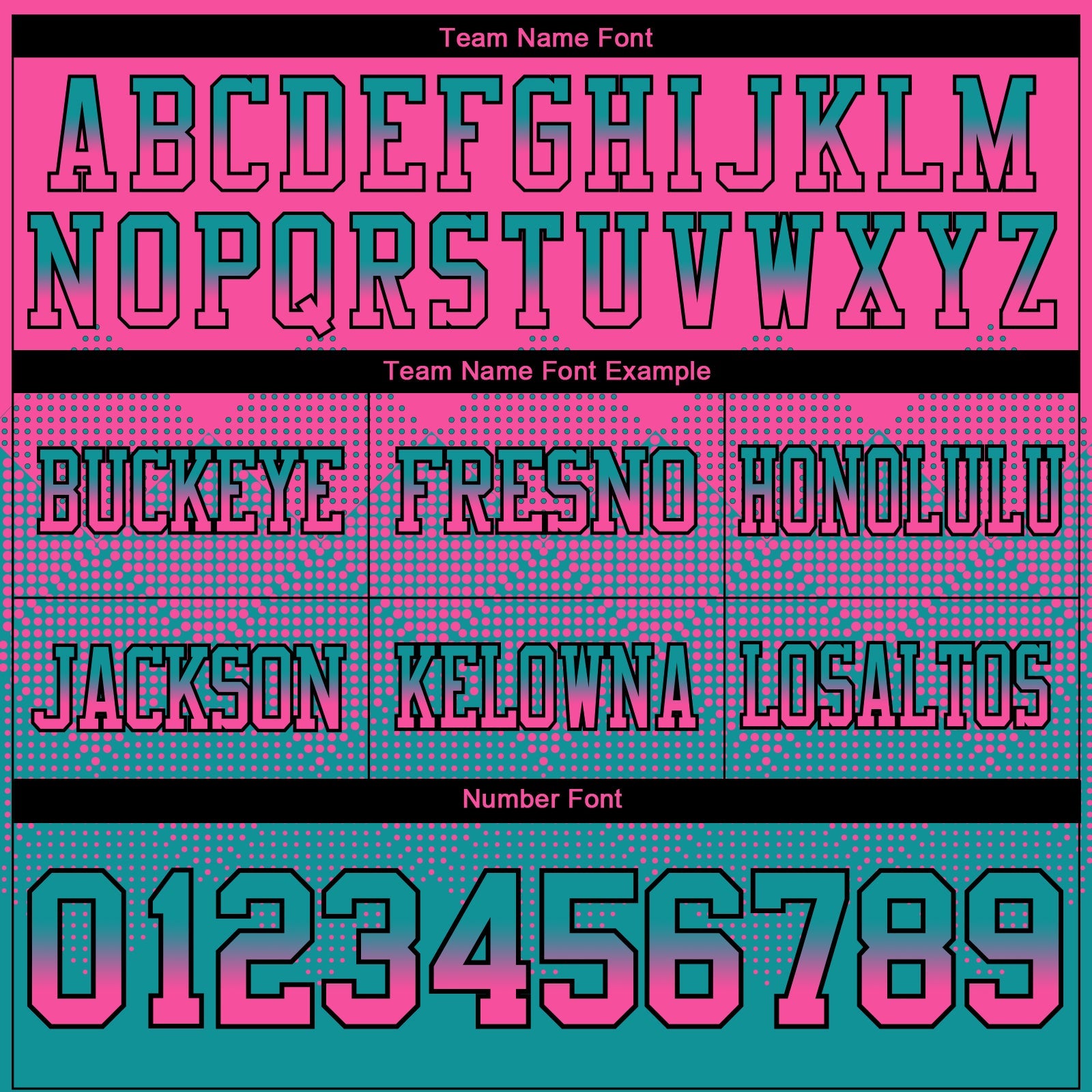 Custom Pink Teal-Black Mesh Authentic Gradient Square Shape Flag Football Jersey - Sky-Custom