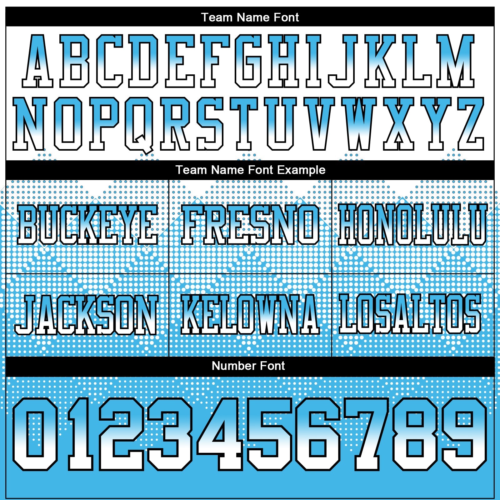 Custom White Sky Blue-Black Mesh Authentic Gradient Square Shape Flag Football Jersey - Sky-Custom