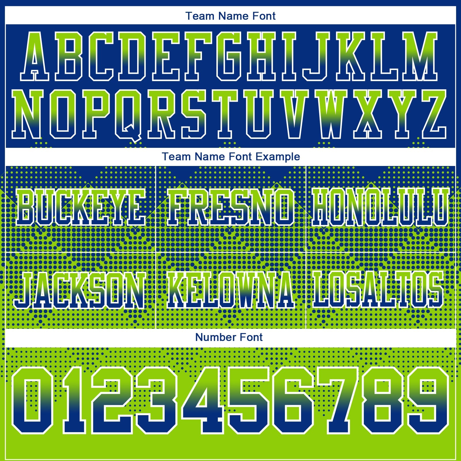 Custom Royal Neon Green-White Mesh Authentic Gradient Square Shape Flag Football Jersey - Sky-Custom