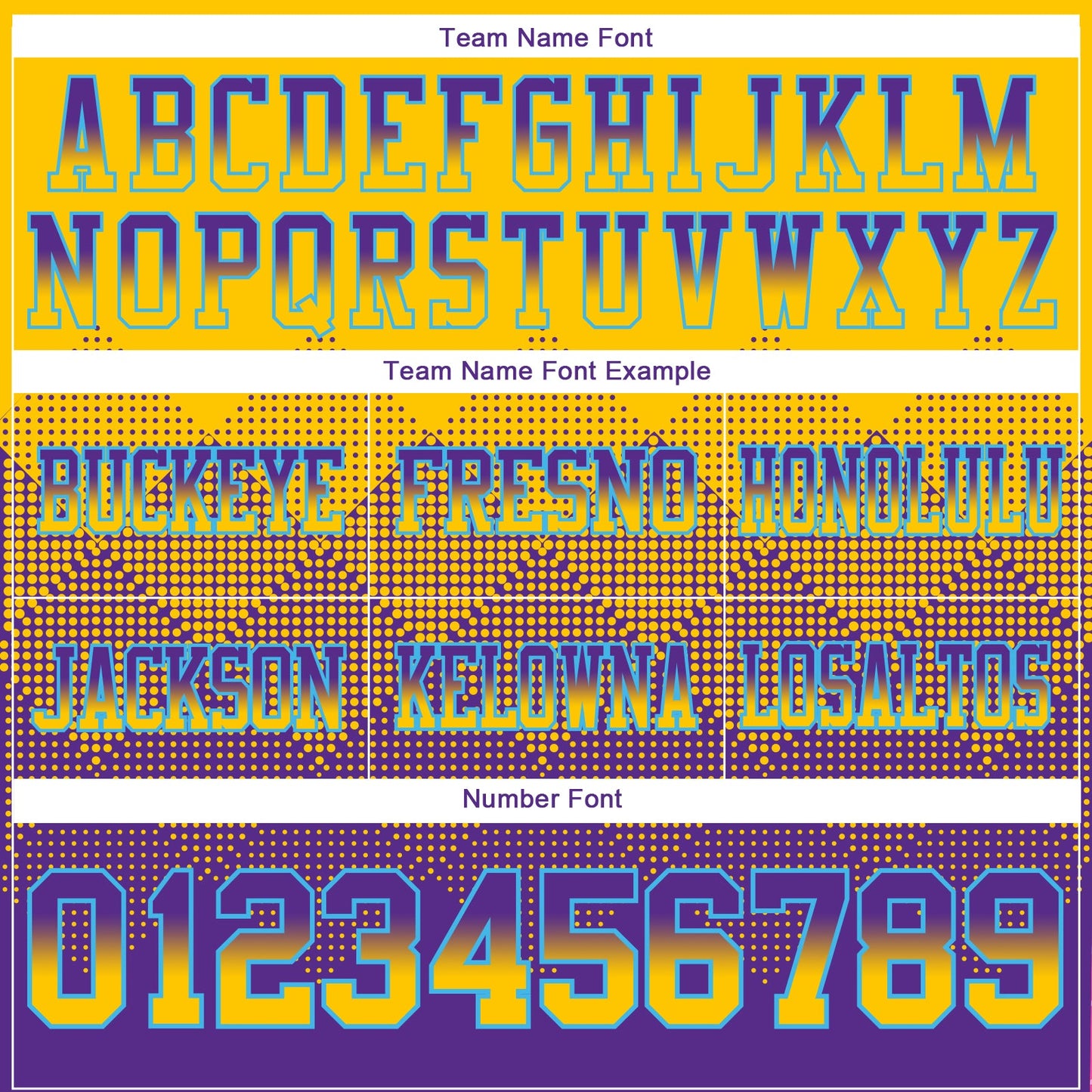 Custom Yellow Purple-Sky Blue Mesh Authentic Gradient Square Shape Flag Football Jersey - Sky-Custom