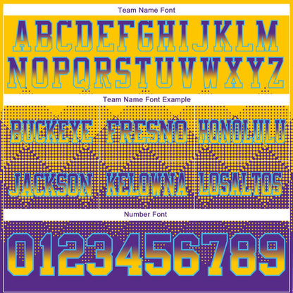 Custom Yellow Purple-Sky Blue Mesh Authentic Gradient Square Shape Flag Football Jersey - Sky-Custom