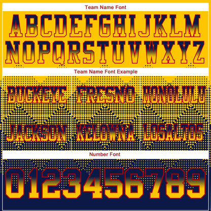 Custom Yellow Navy-Red Mesh Authentic Gradient Square Shape Flag Football Jersey - Sky-Custom