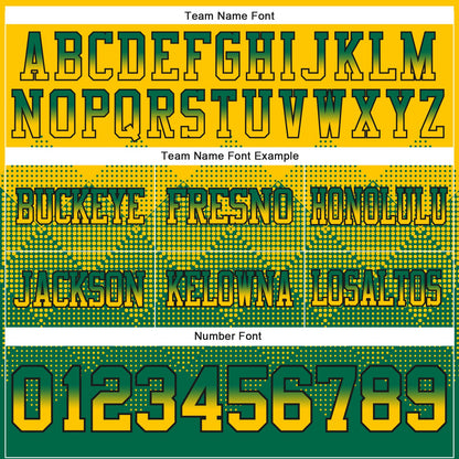 Custom Yellow Kelly Green-Black Mesh Authentic Gradient Square Shape Flag Football Jersey - Sky-Custom