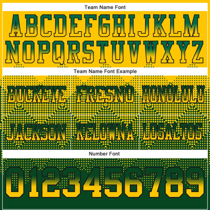 Custom Yellow Green-Black Mesh Authentic Gradient Square Shape Flag Football Jersey - Sky-Custom