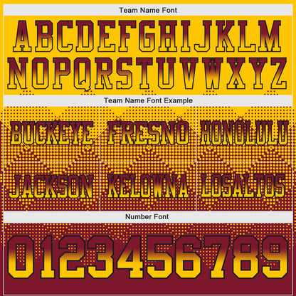 Custom Yellow Crimson-Black Mesh Authentic Gradient Square Shape Flag Football Jersey - Sky-Custom