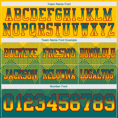 Custom Yellow Teal-Red Mesh Authentic Gradient Square Shape Flag Football Jersey - Sky-Custom