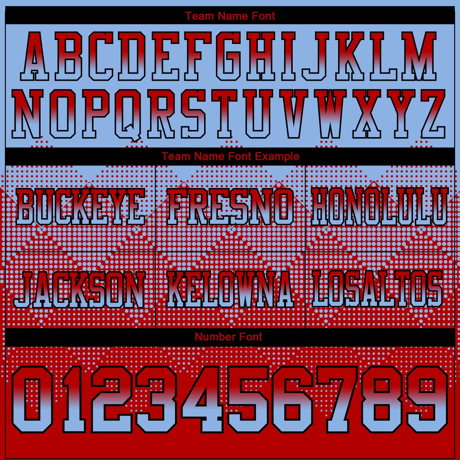 Custom Light Blue Red-Black Mesh Authentic Gradient Square Shape Flag Football Jersey - Sky-Custom