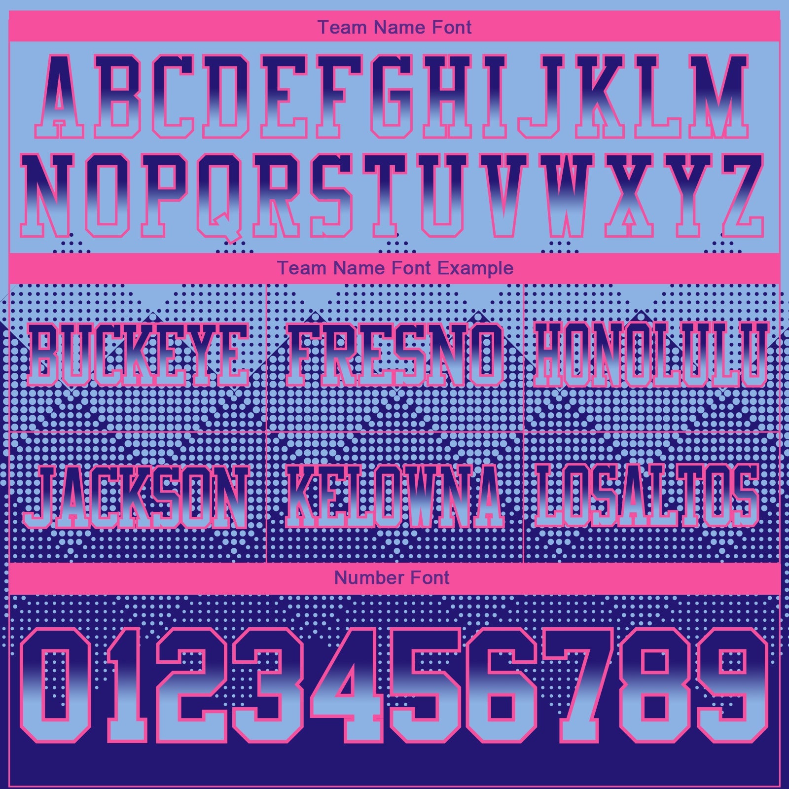 Custom Light Blue Dark Purple-Pink Mesh Authentic Gradient Square Shape Flag Football Jersey - Sky-Custom