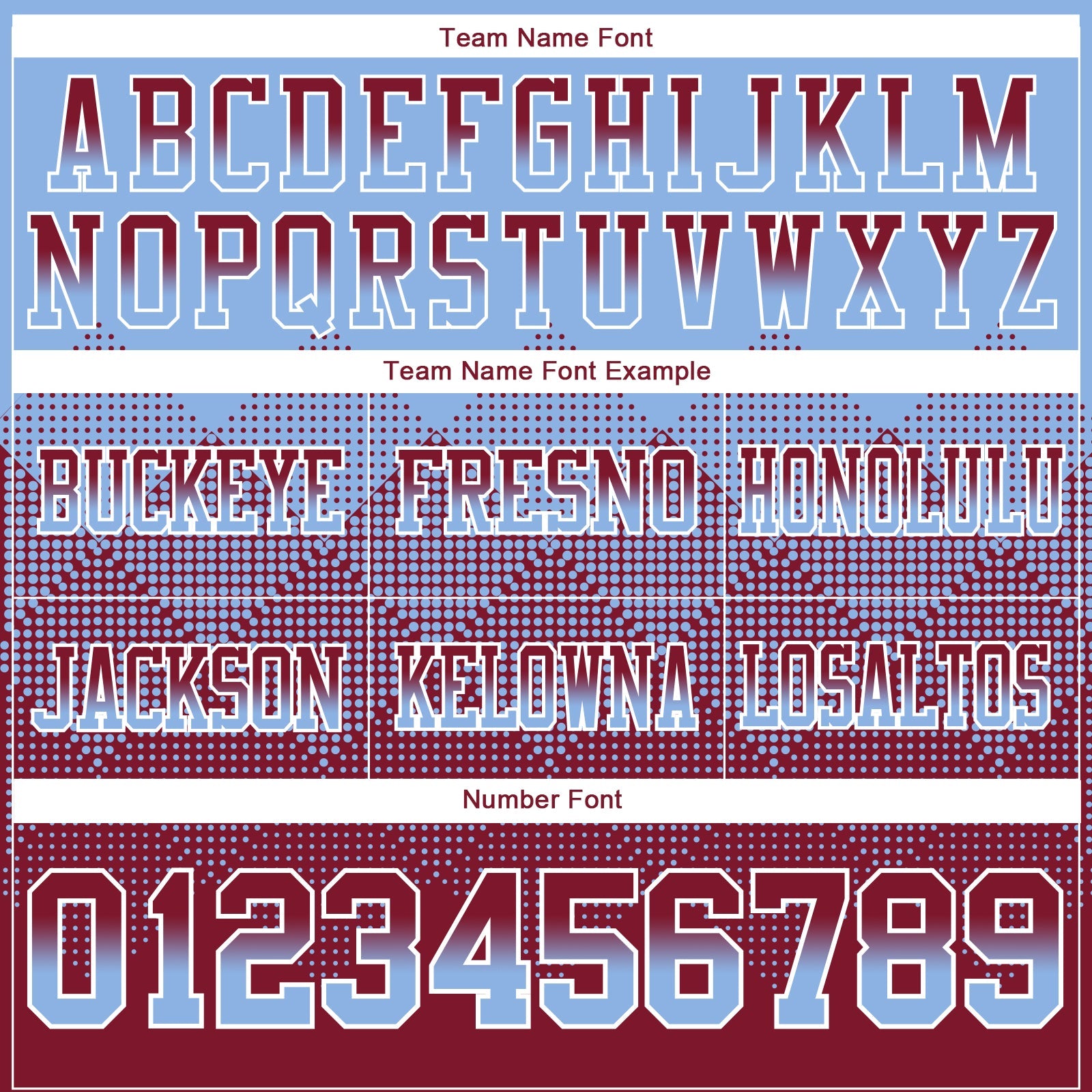 Custom Light Blue Crimson-White Mesh Authentic Gradient Square Shape Flag Football Jersey - Sky-Custom