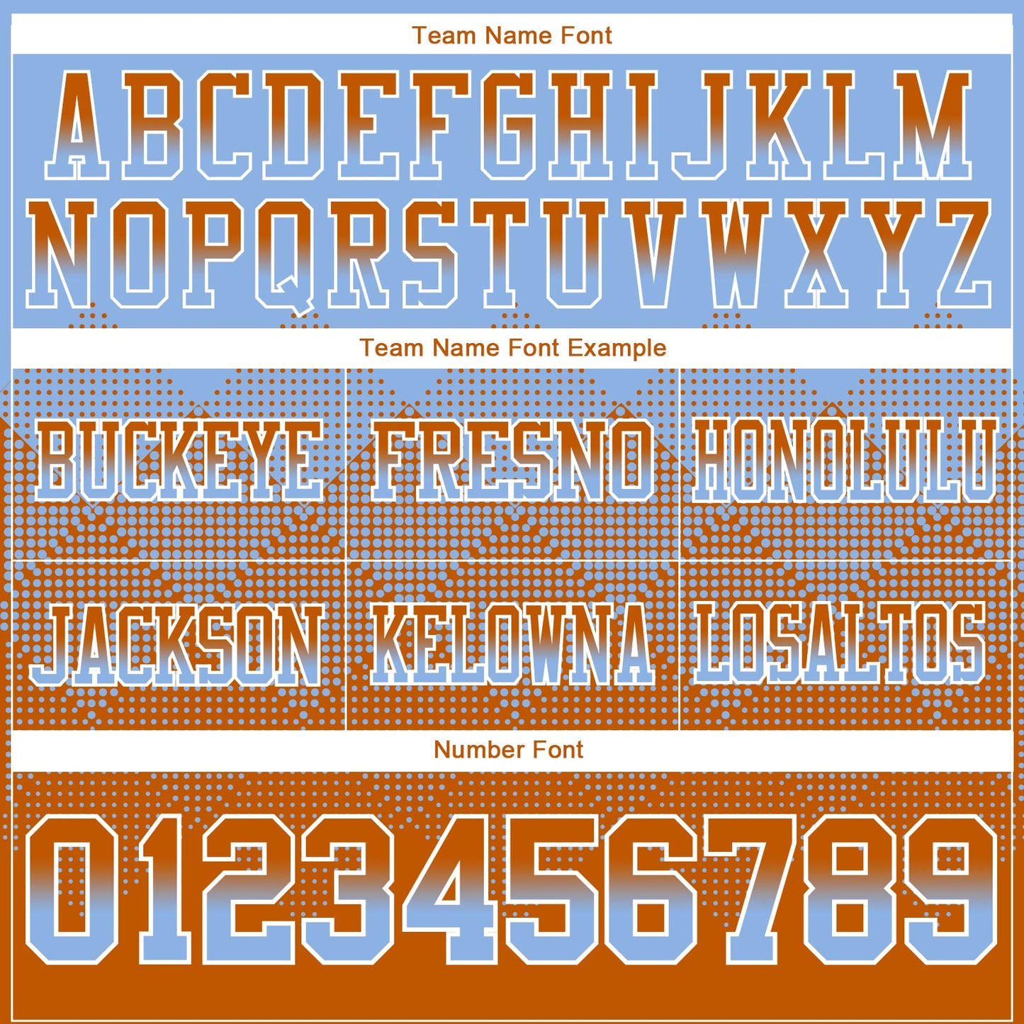 Custom Light Blue Texas Orange-White Mesh Authentic Gradient Square Shape Flag Football Jersey - Sky-Custom