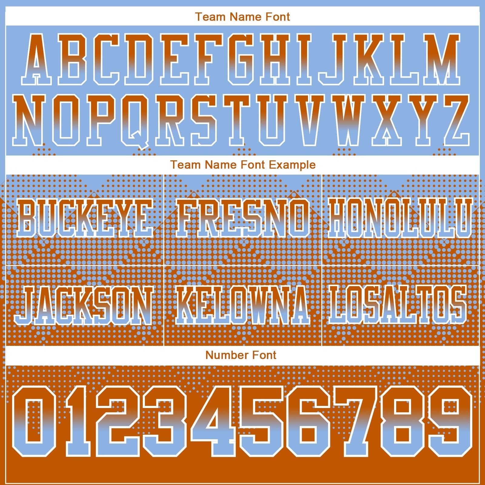 Custom Light Blue Texas Orange-White Mesh Authentic Gradient Square Shape Flag Football Jersey - Sky-Custom