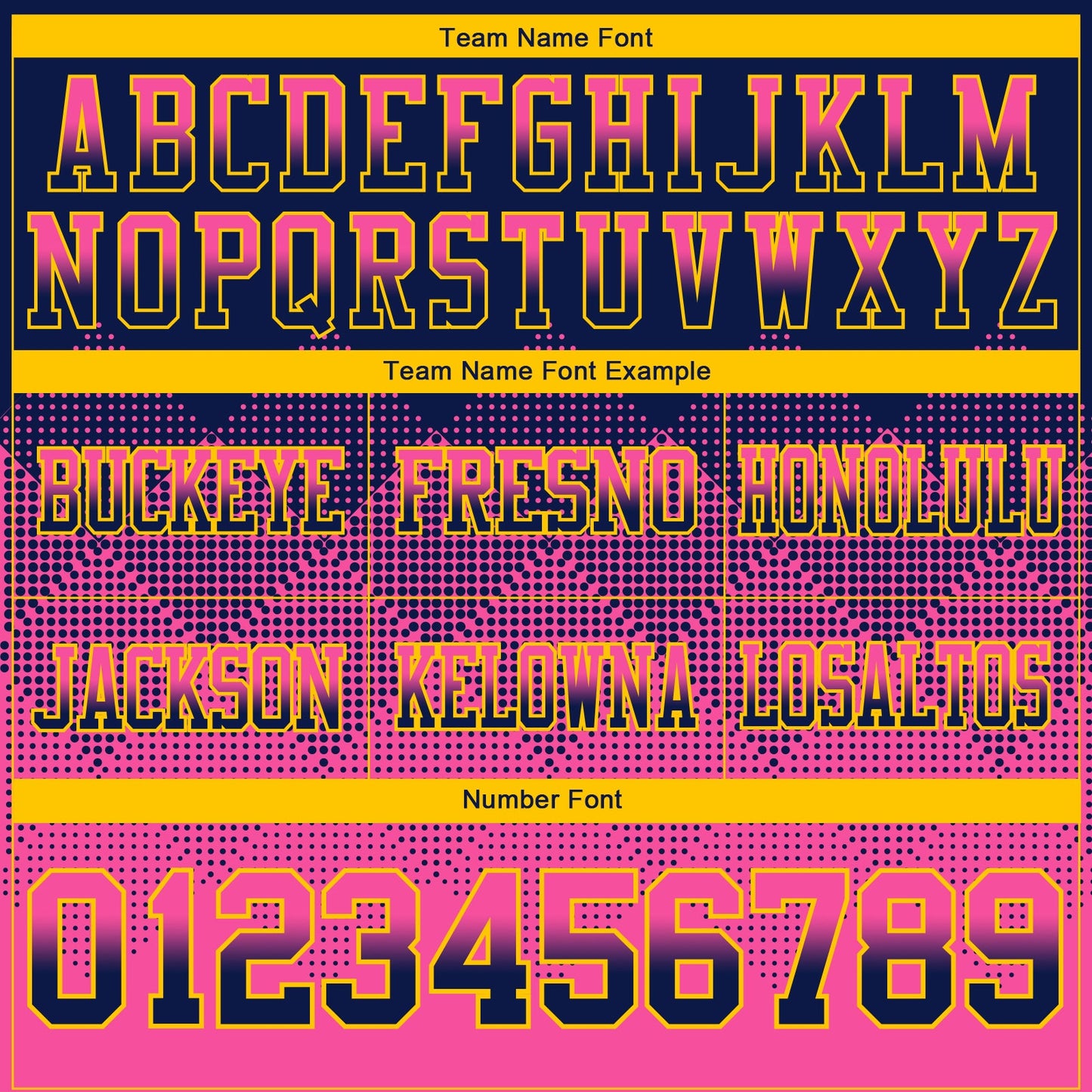 Custom Navy Pink-Yellow Mesh Authentic Gradient Square Shape Flag Football Jersey - Sky-Custom