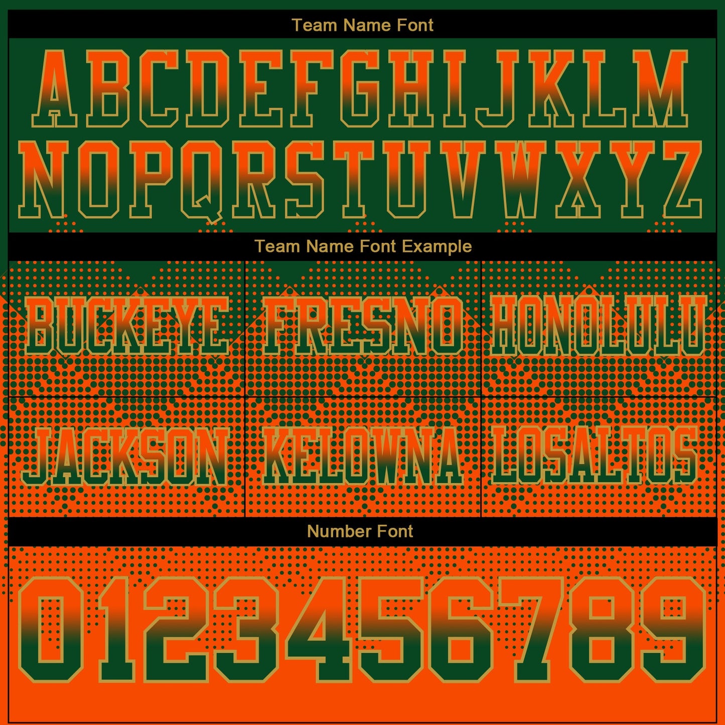 Custom Green Orange-Old Gold Mesh Authentic Gradient Square Shape Flag Football Jersey - Sky-Custom