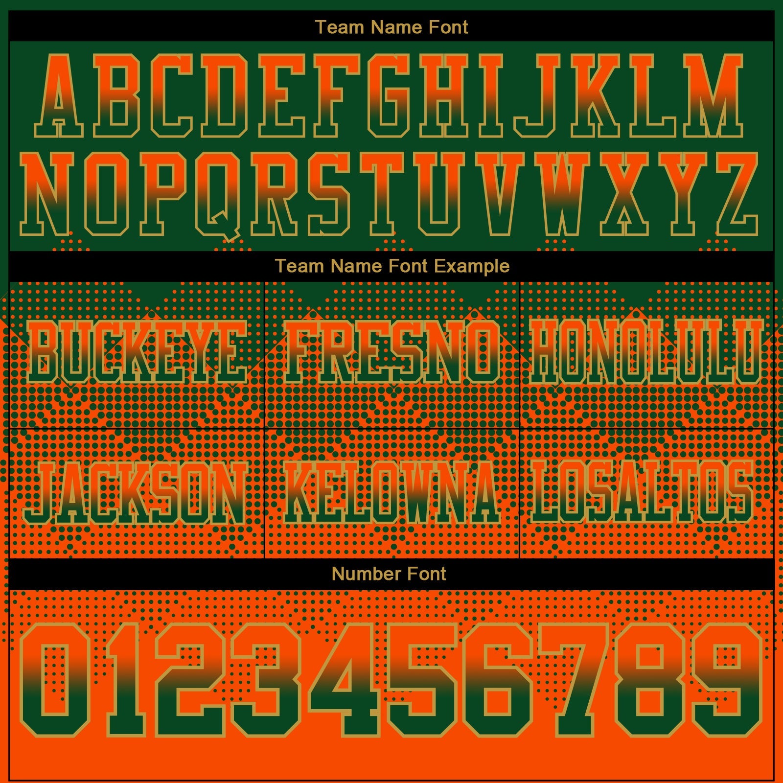 Custom Green Orange-Old Gold Mesh Authentic Gradient Square Shape Flag Football Jersey - Sky-Custom