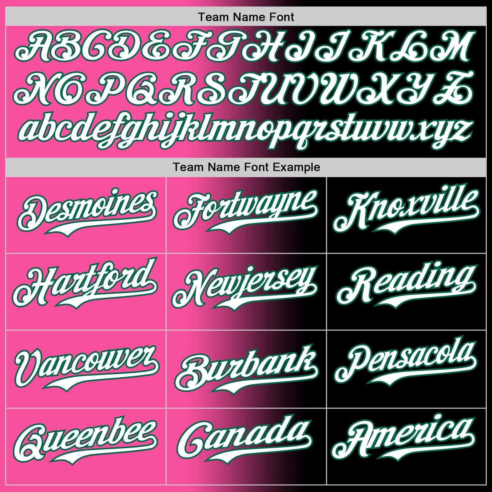 Custom Black White Pink-Kelly Green Authentic Gradient Fashion Baseball Jersey - Sky-Custom