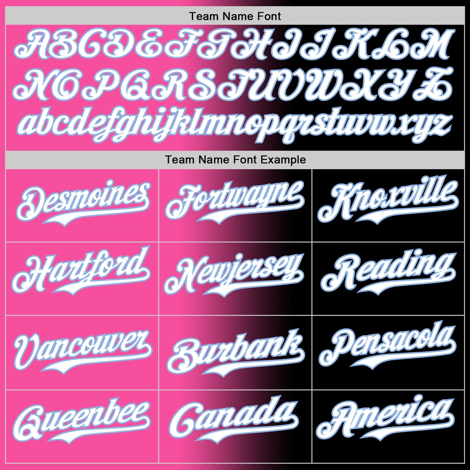 Custom Black White Pink-Light Blue Authentic Gradient Fashion Baseball Jersey - Sky-Custom