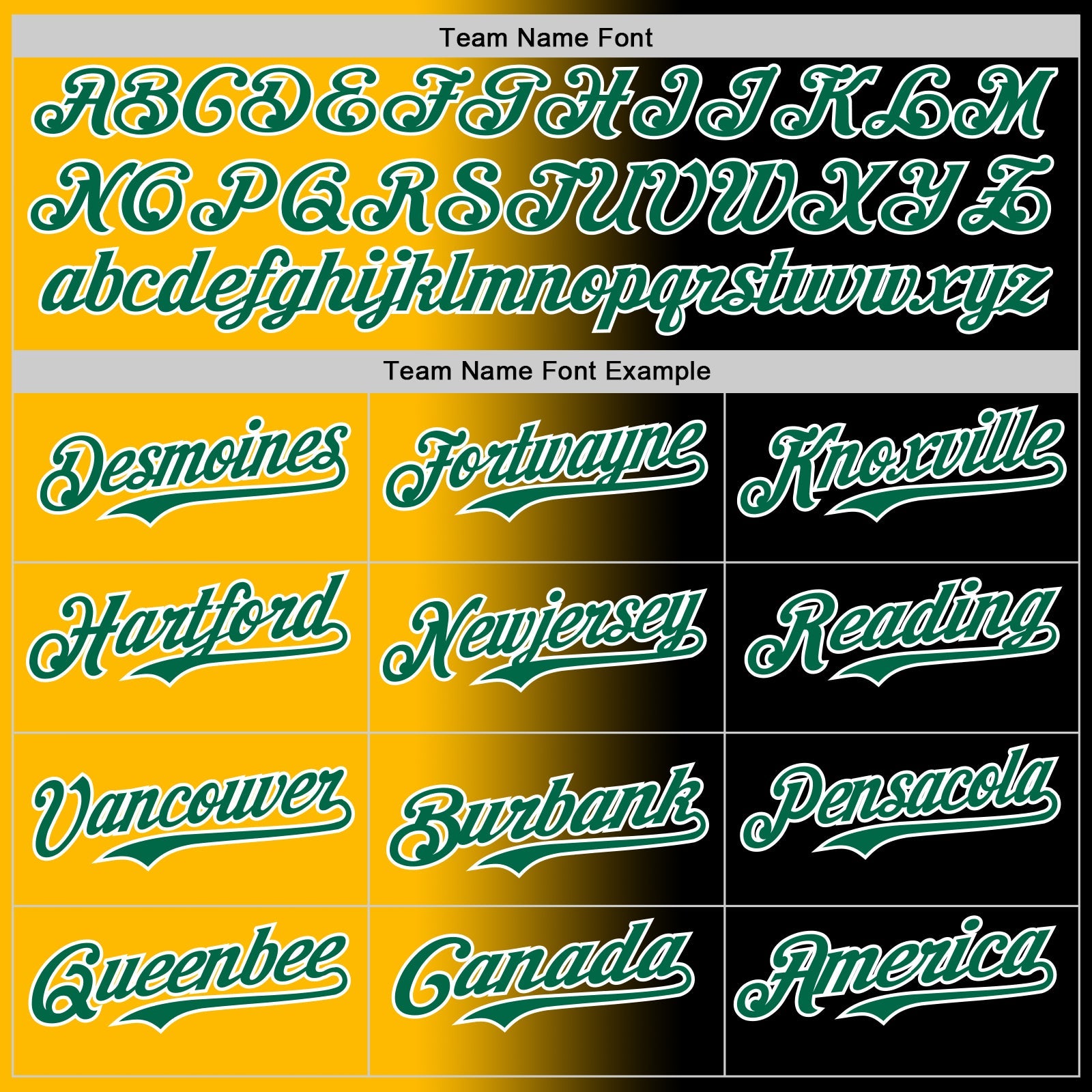 Custom Black Kelly Green Gold-White Authentic Gradient Fashion Baseball Jersey - Sky-Custom