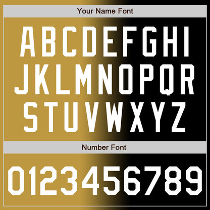 Custom Black White-Old Gold Authentic Gradient Fashion Baseball Jersey - Sky-Custom