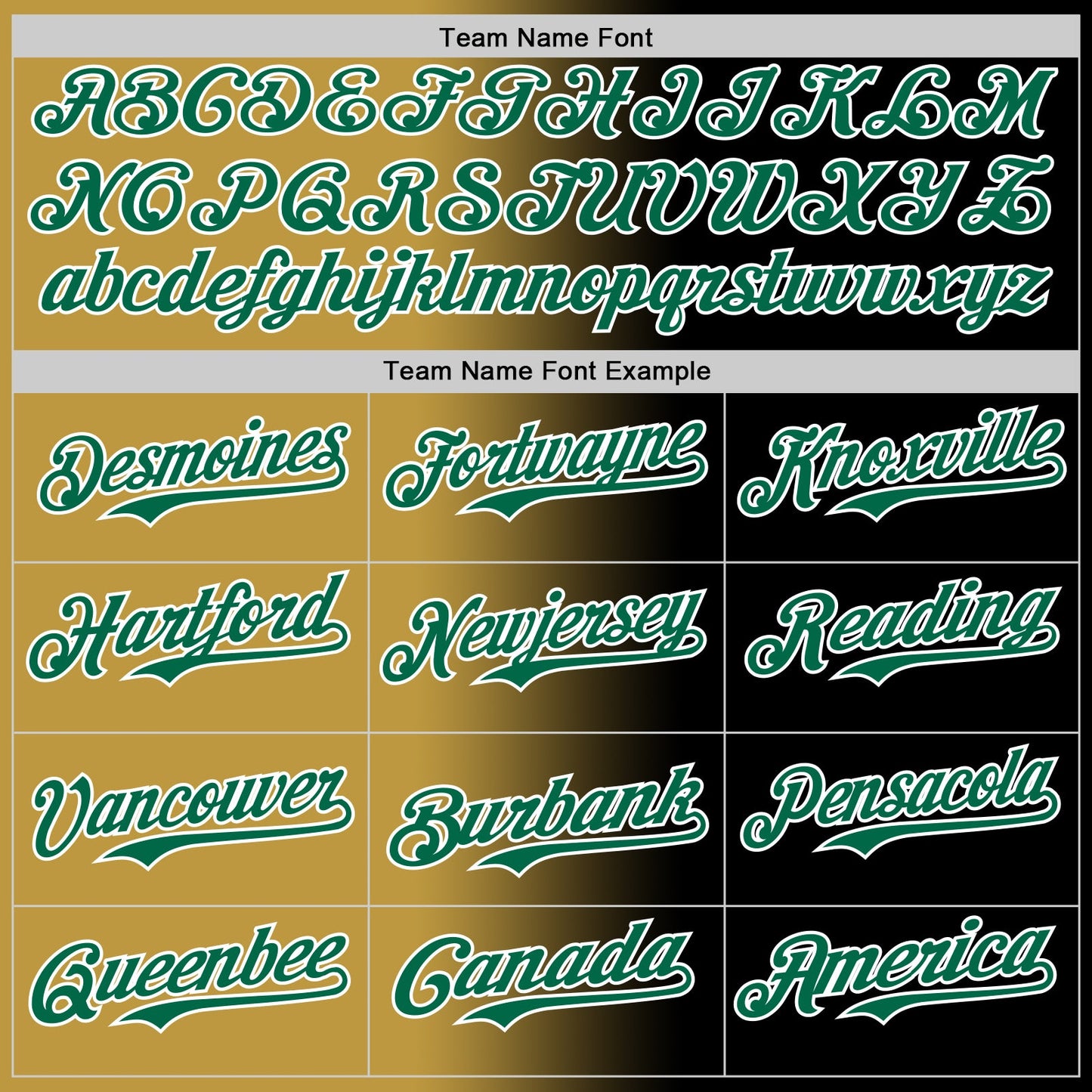 Custom Black Kelly Green Old Gold-White Authentic Gradient Fashion Baseball Jersey - Sky-Custom