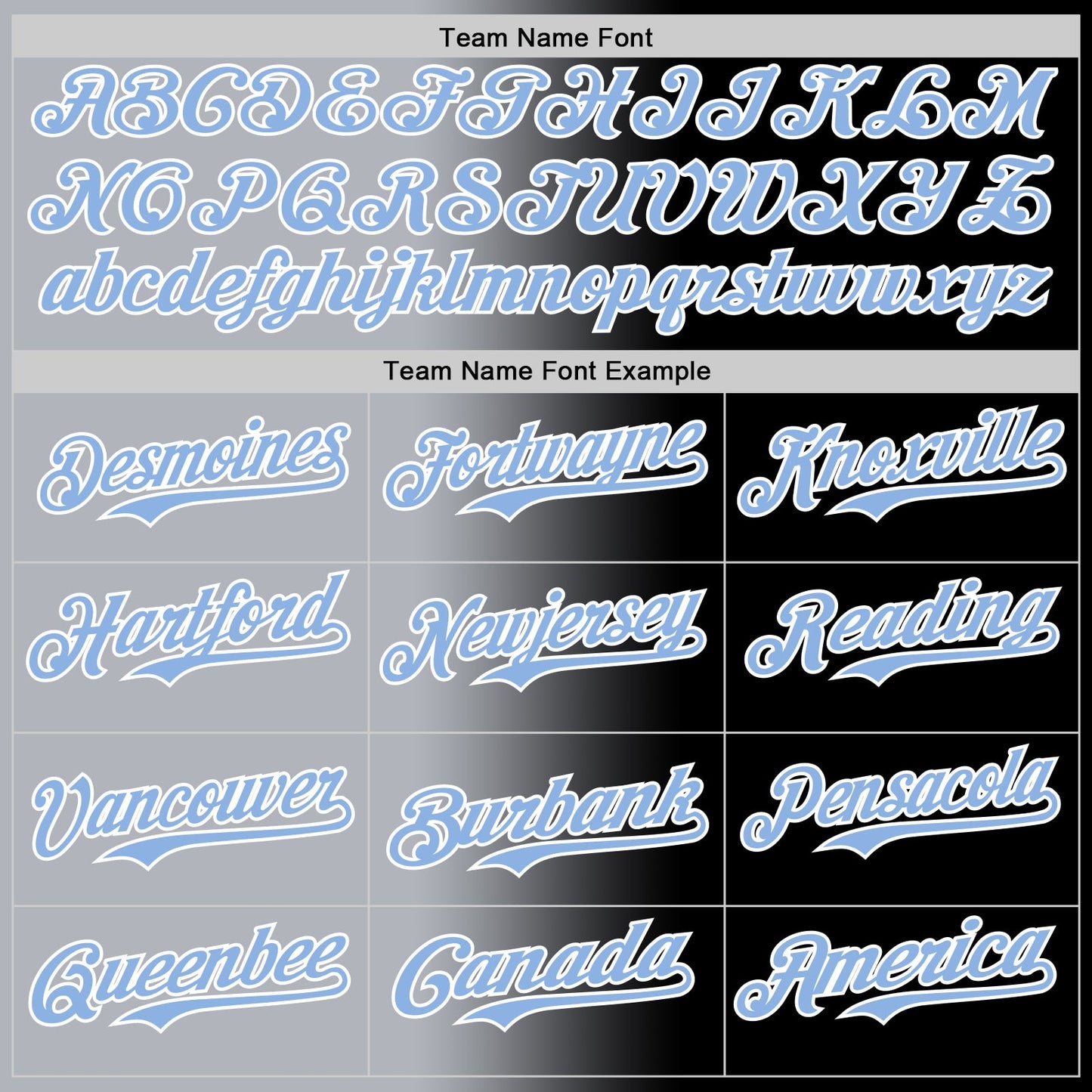 Custom Black Light Blue Gray-White Authentic Gradient Fashion Baseball Jersey - Sky-Custom
