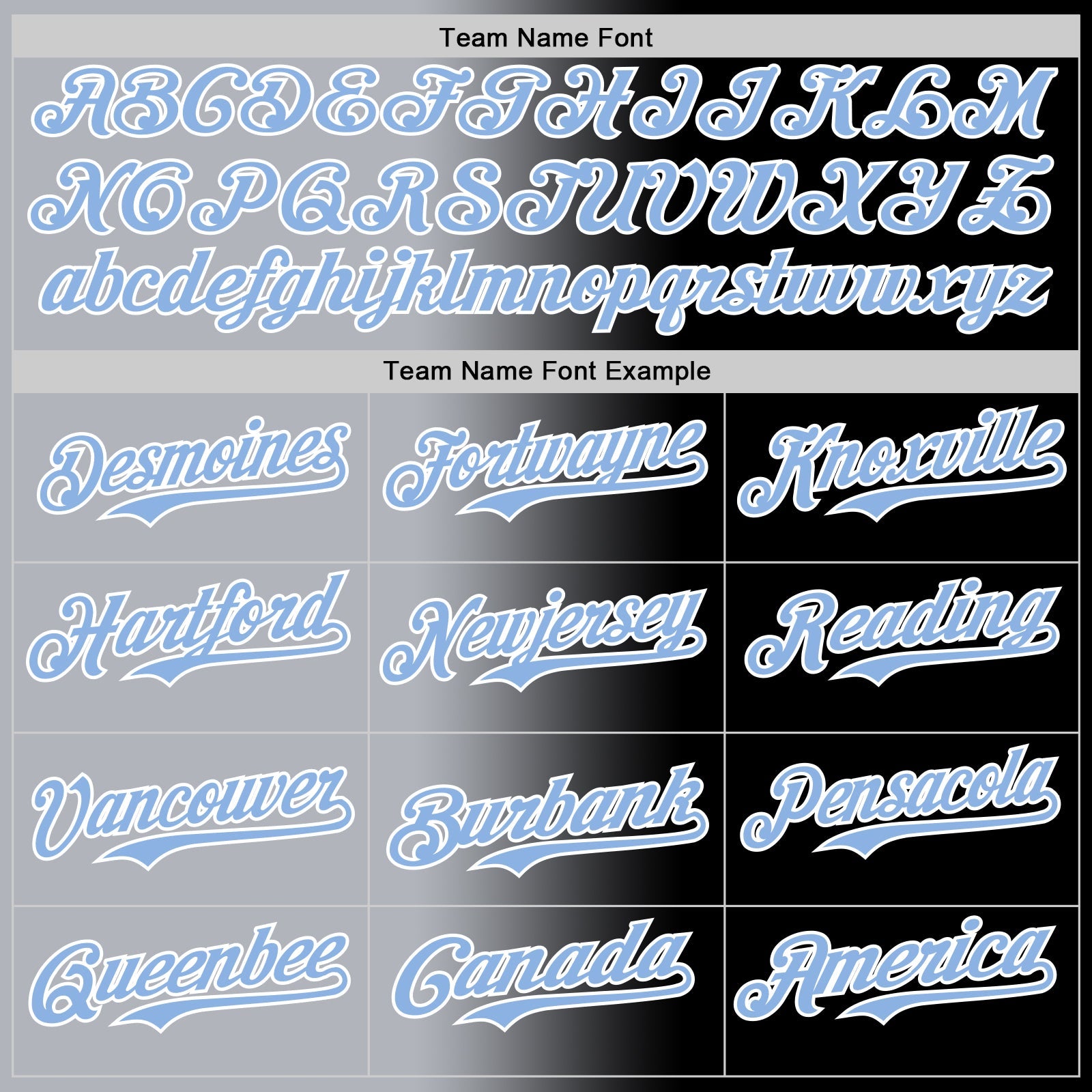 Custom Black Light Blue Gray-White Authentic Gradient Fashion Baseball Jersey - Sky-Custom
