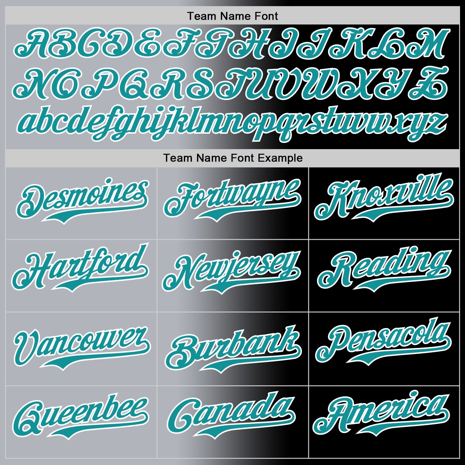 Custom Black Teal Gray-White Authentic Gradient Fashion Baseball Jersey - Sky-Custom