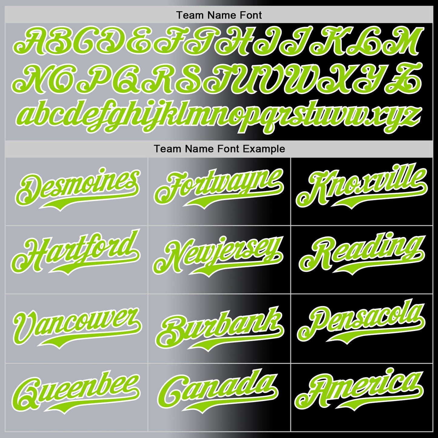 Custom Black Neon Green Gray-White Authentic Gradient Fashion Baseball Jersey - Sky-Custom