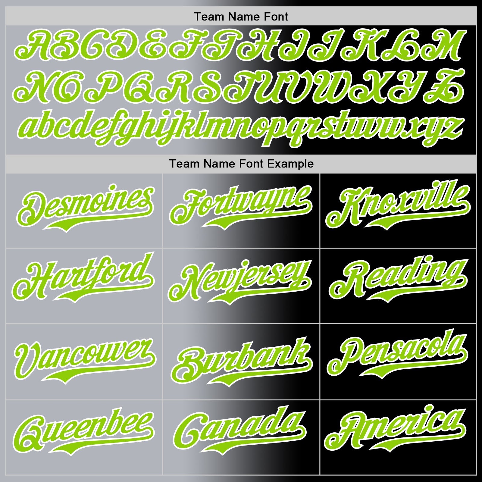 Custom Black Neon Green Gray-White Authentic Gradient Fashion Baseball Jersey - Sky-Custom
