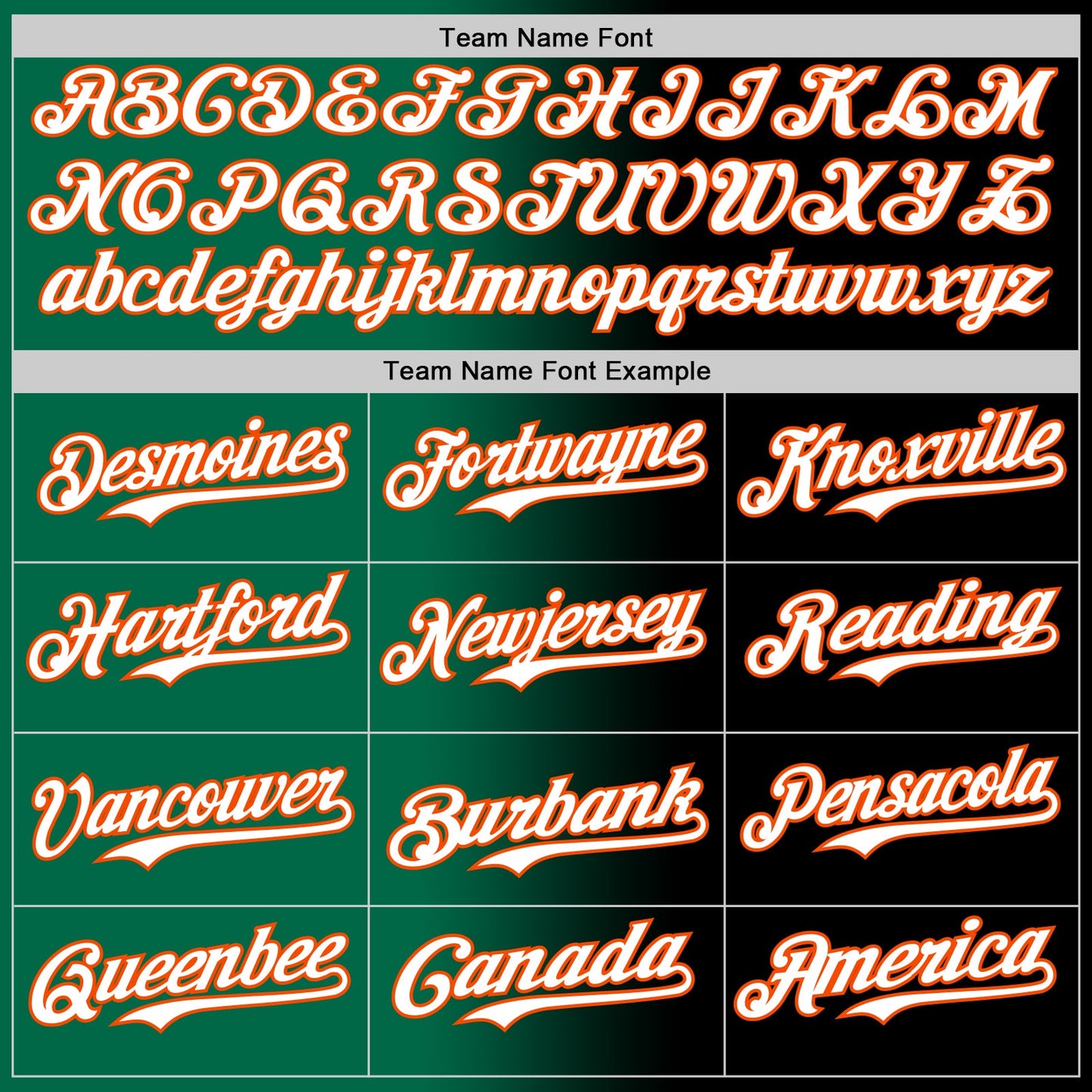Custom Black White Kelly Green-Orange Authentic Gradient Fashion Baseball Jersey - Sky-Custom