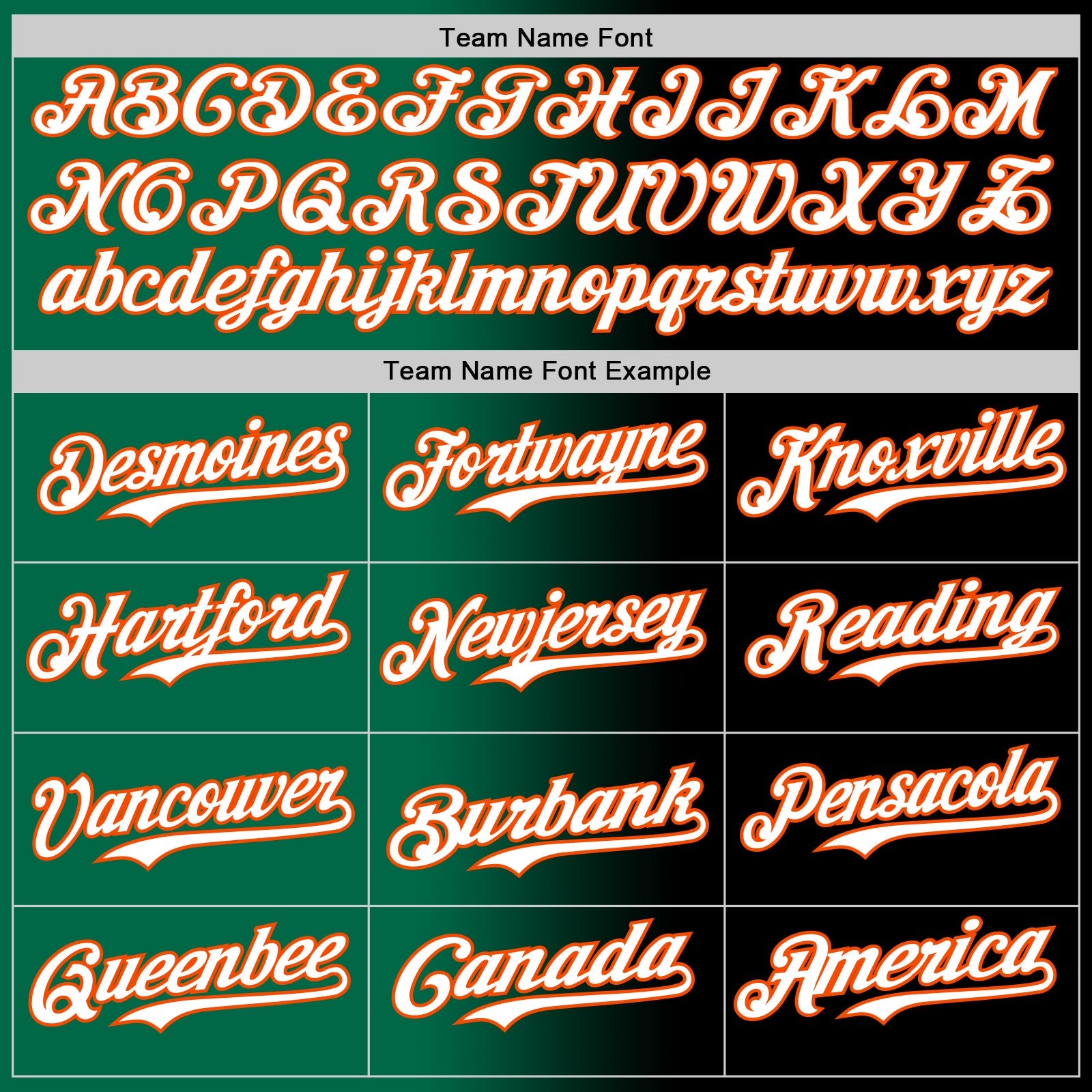 Custom Black White Kelly Green-Orange Authentic Gradient Fashion Baseball Jersey - Sky-Custom