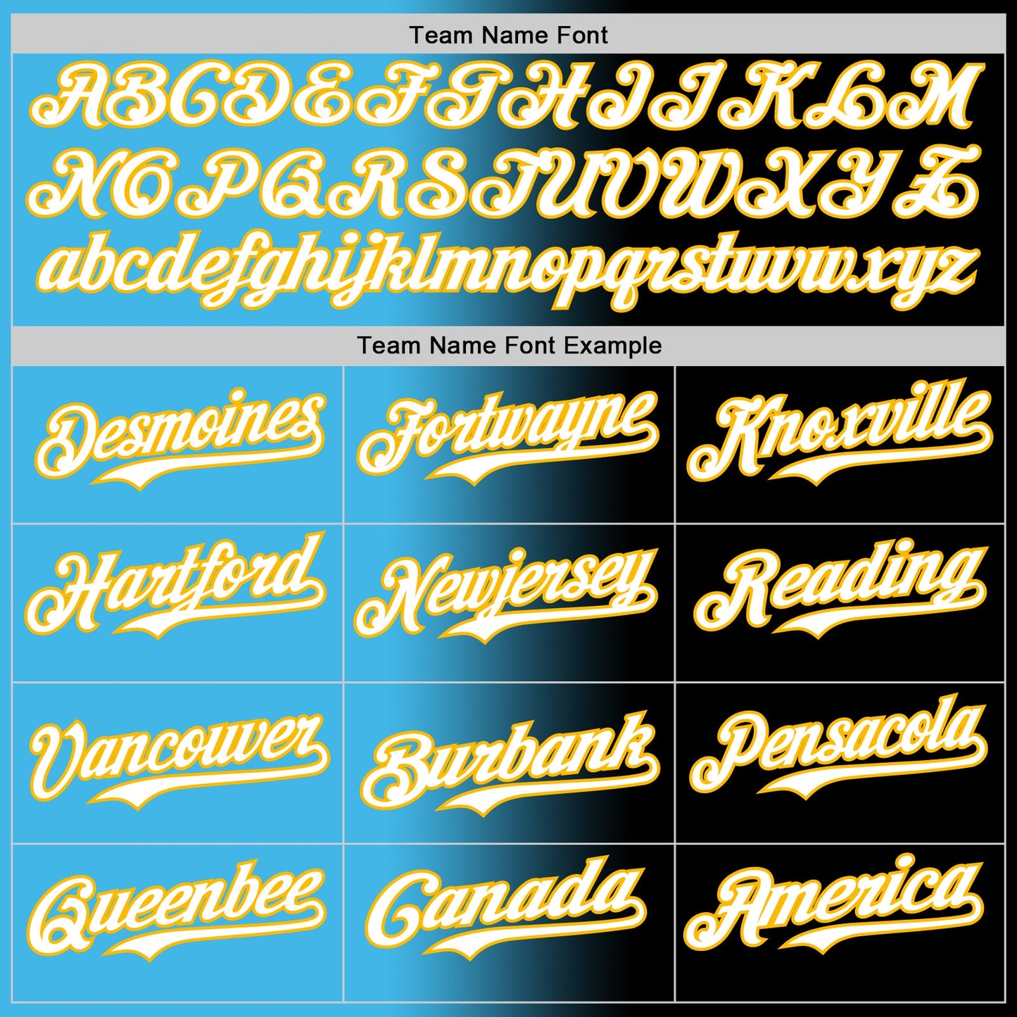 Custom Black White Sky Blue-Gold Authentic Gradient Fashion Baseball Jersey - Sky-Custom