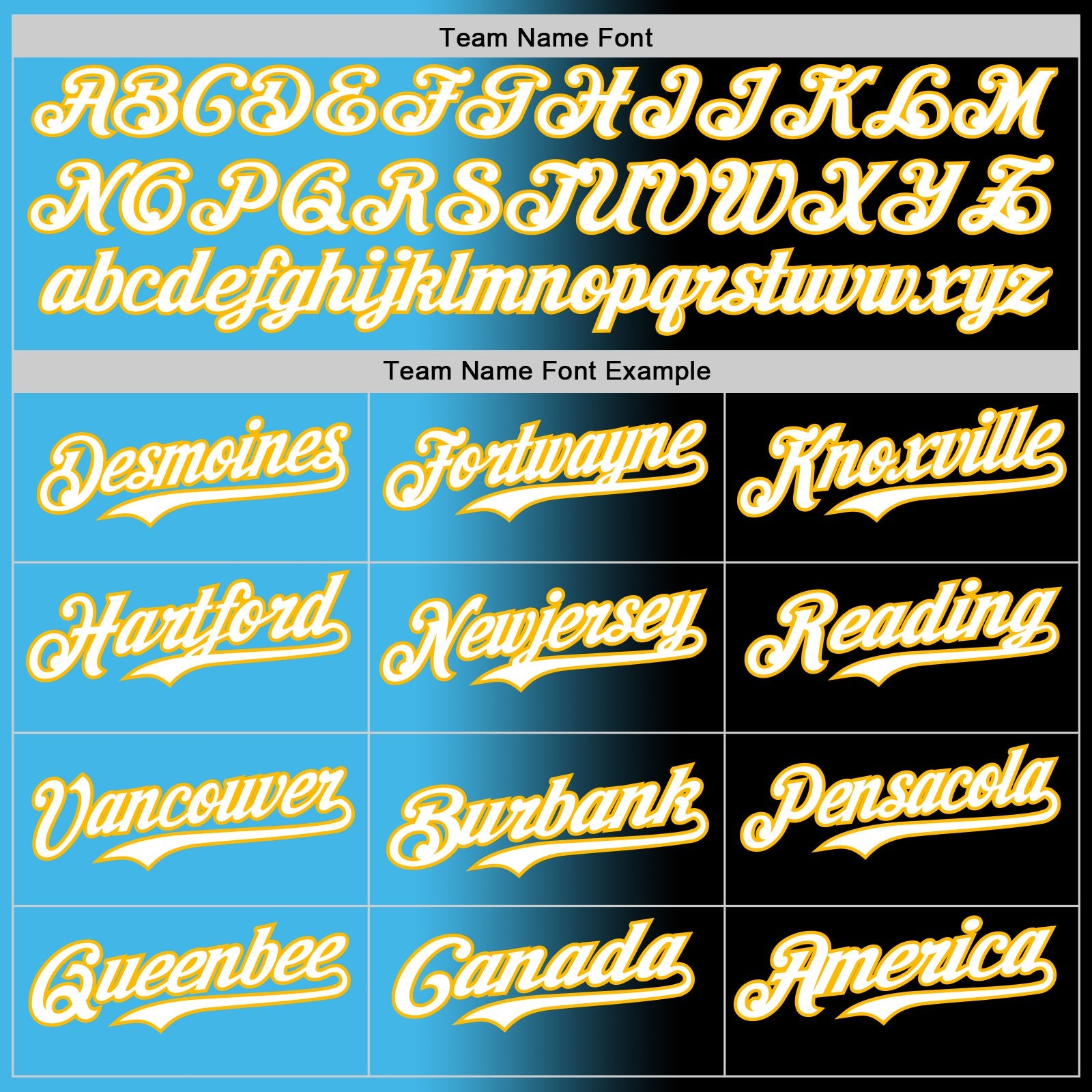 Custom Black White Sky Blue-Gold Authentic Gradient Fashion Baseball Jersey - Sky-Custom