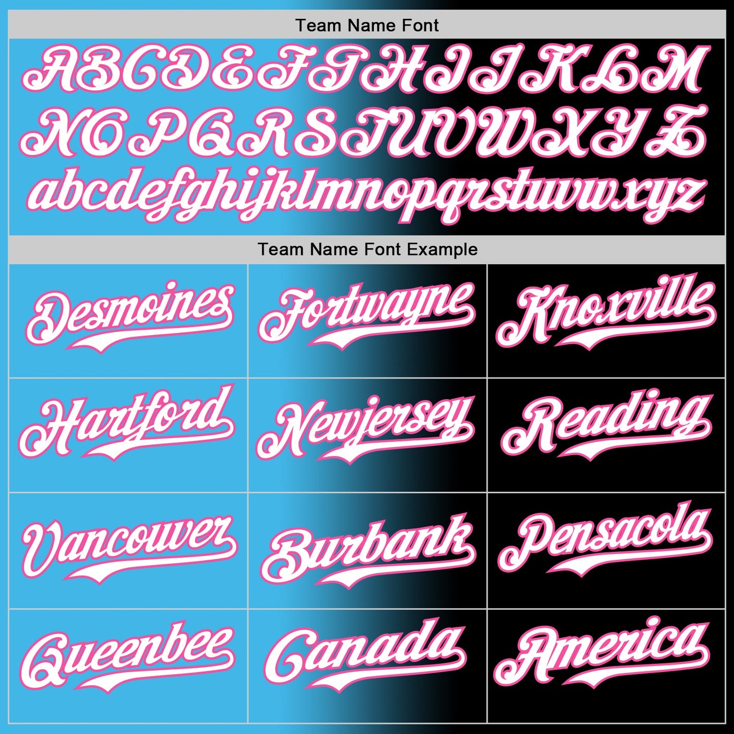 Custom Black White Sky Blue-Pink Authentic Gradient Fashion Baseball Jersey - Sky-Custom