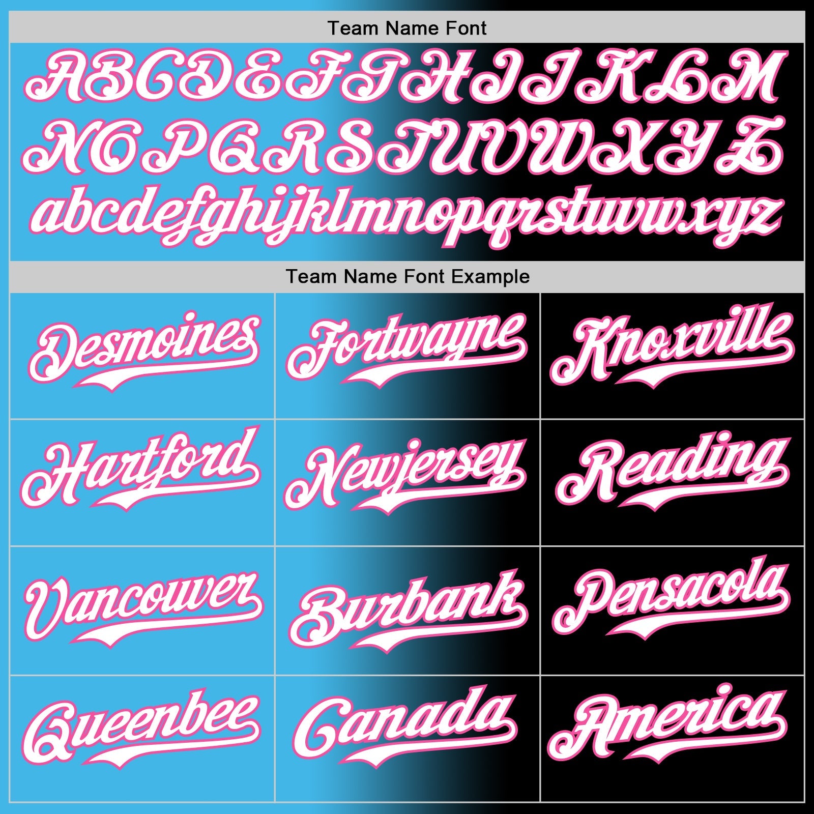 Custom Black White Sky Blue-Pink Authentic Gradient Fashion Baseball Jersey - Sky-Custom