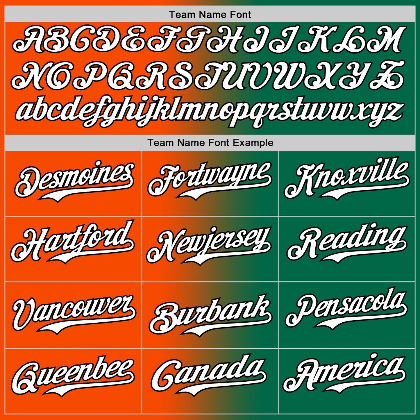 Custom Kelly Green White Orange-Black Authentic Gradient Fashion Baseball Jersey - Sky-Custom