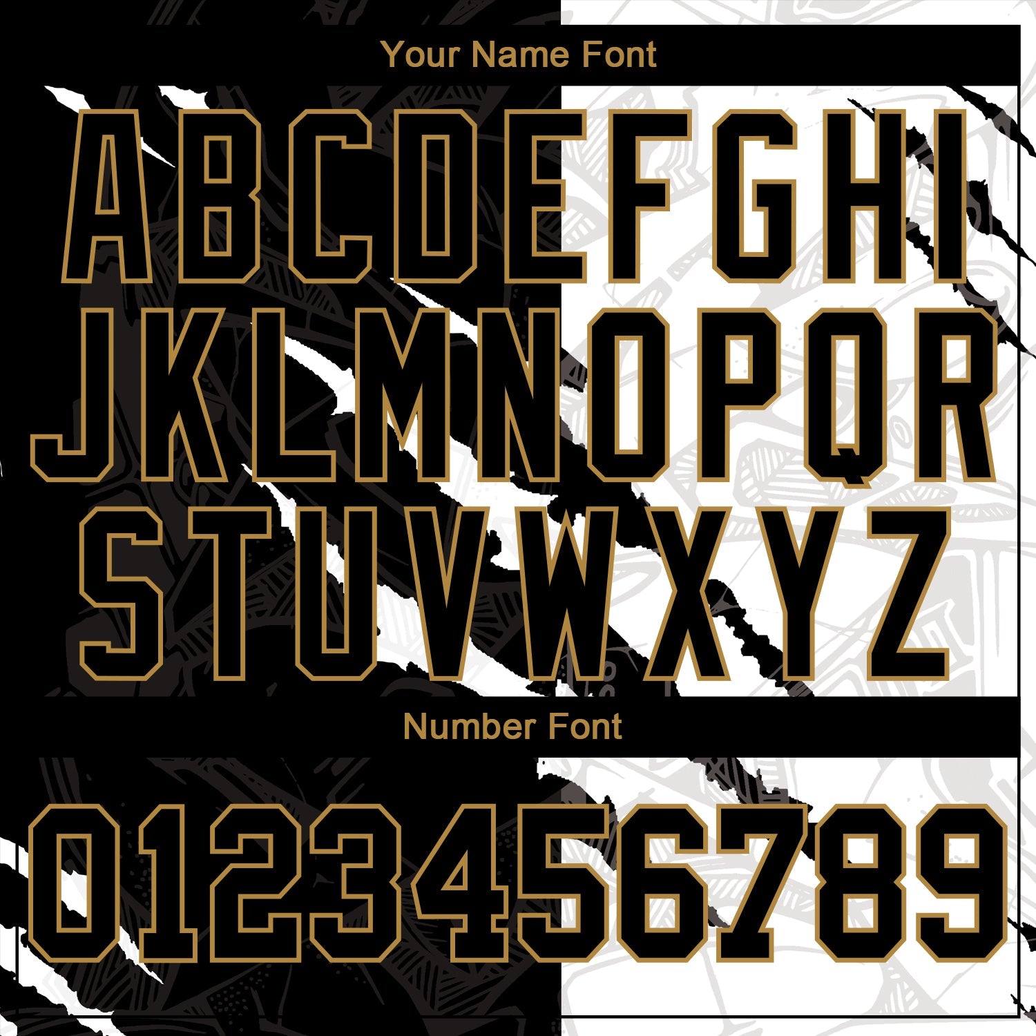 Custom Graffiti Pattern Black-Old Gold 3D Authentic Baseball Jersey - Sky-Custom