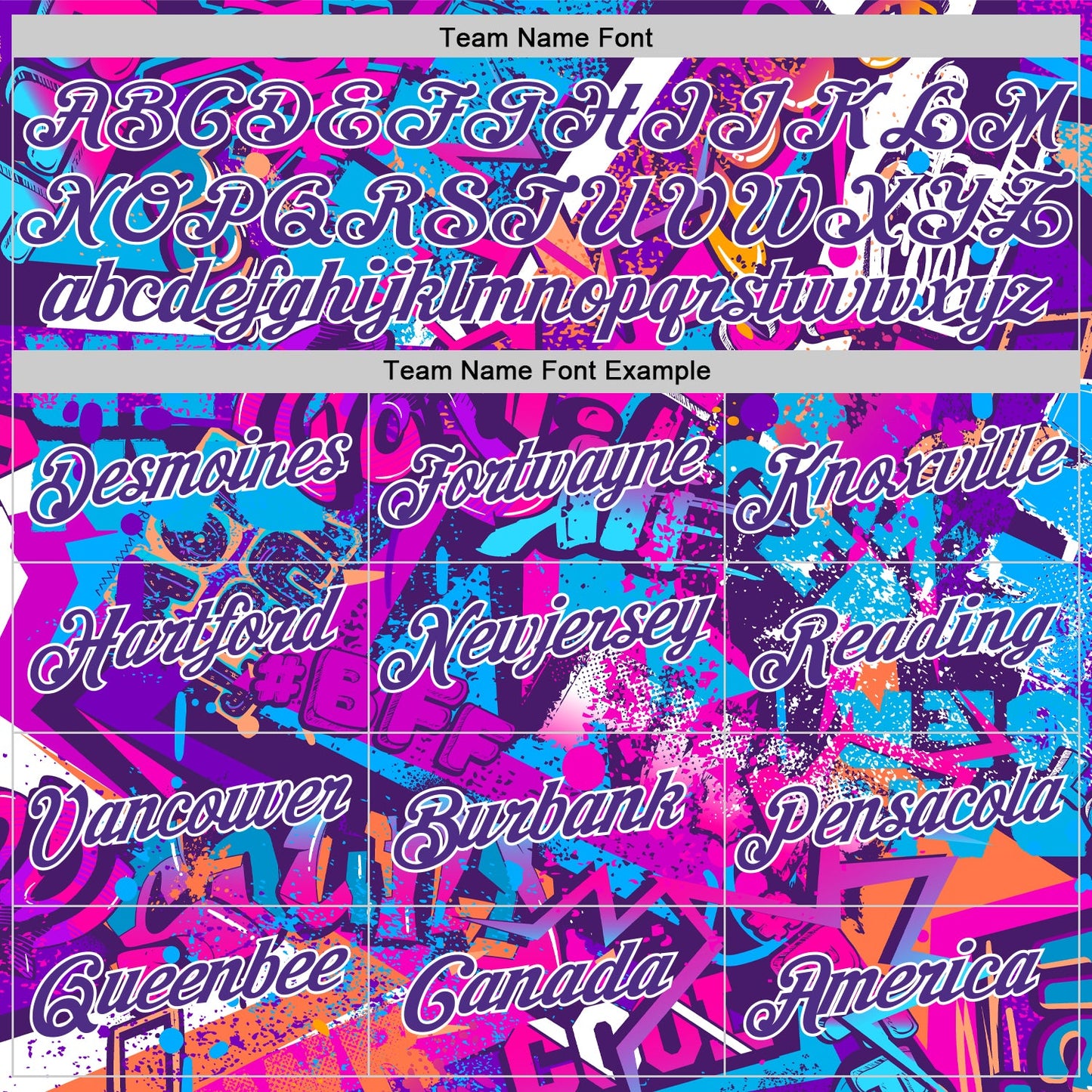 Custom Graffiti Pattern Purple-White 3D Words Authentic Basketball Jersey - Sky-Custom
