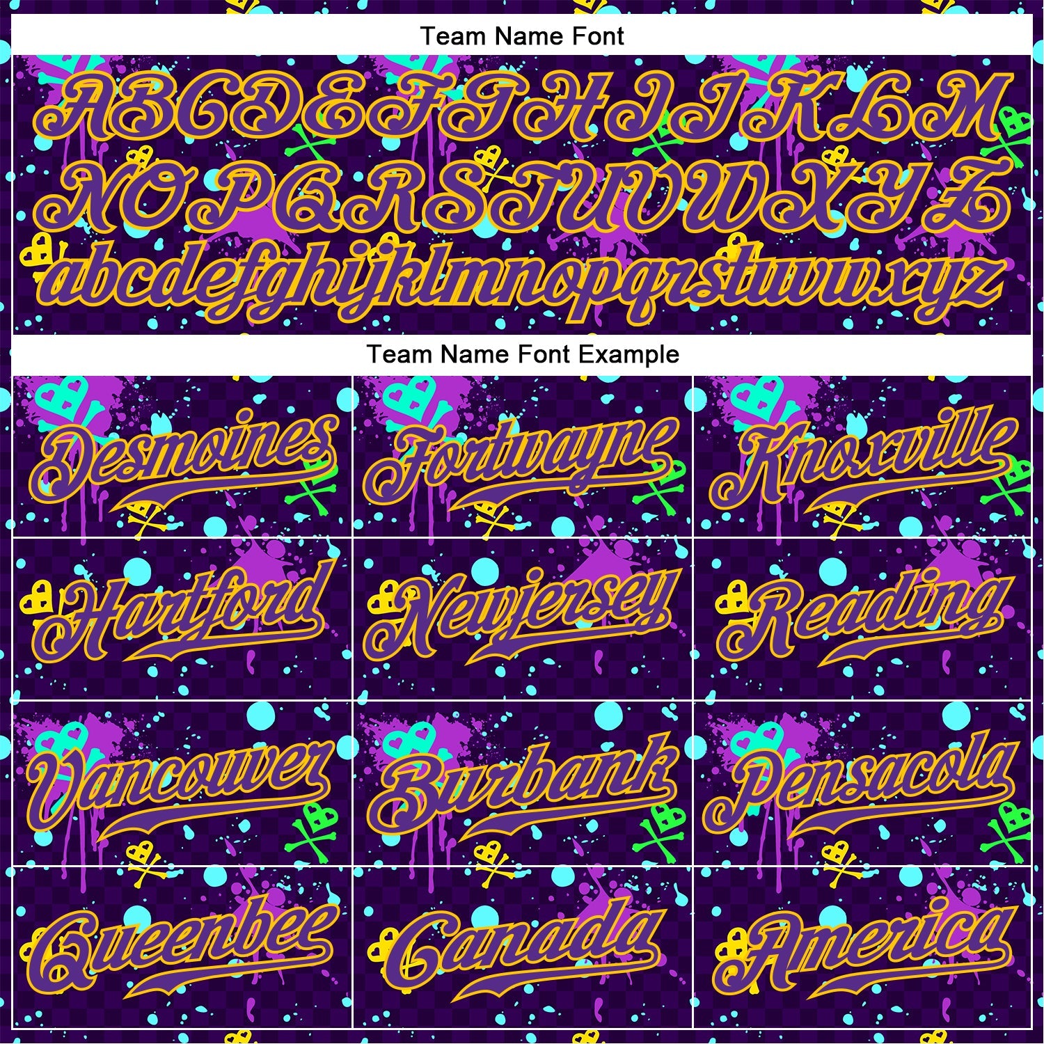 Custom Graffiti Pattern Gold-Purple 3D Clashing Colors Paint-Splatter Authentic Baseball Jersey - Sky-Custom