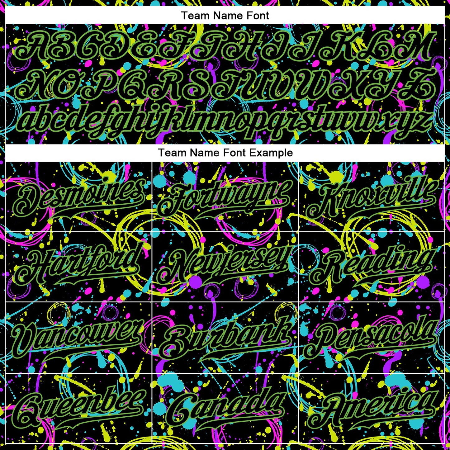 Custom Graffiti Pattern Black-Neon Green 3D Neon Splatter Authentic Baseball Jersey - Sky-Custom