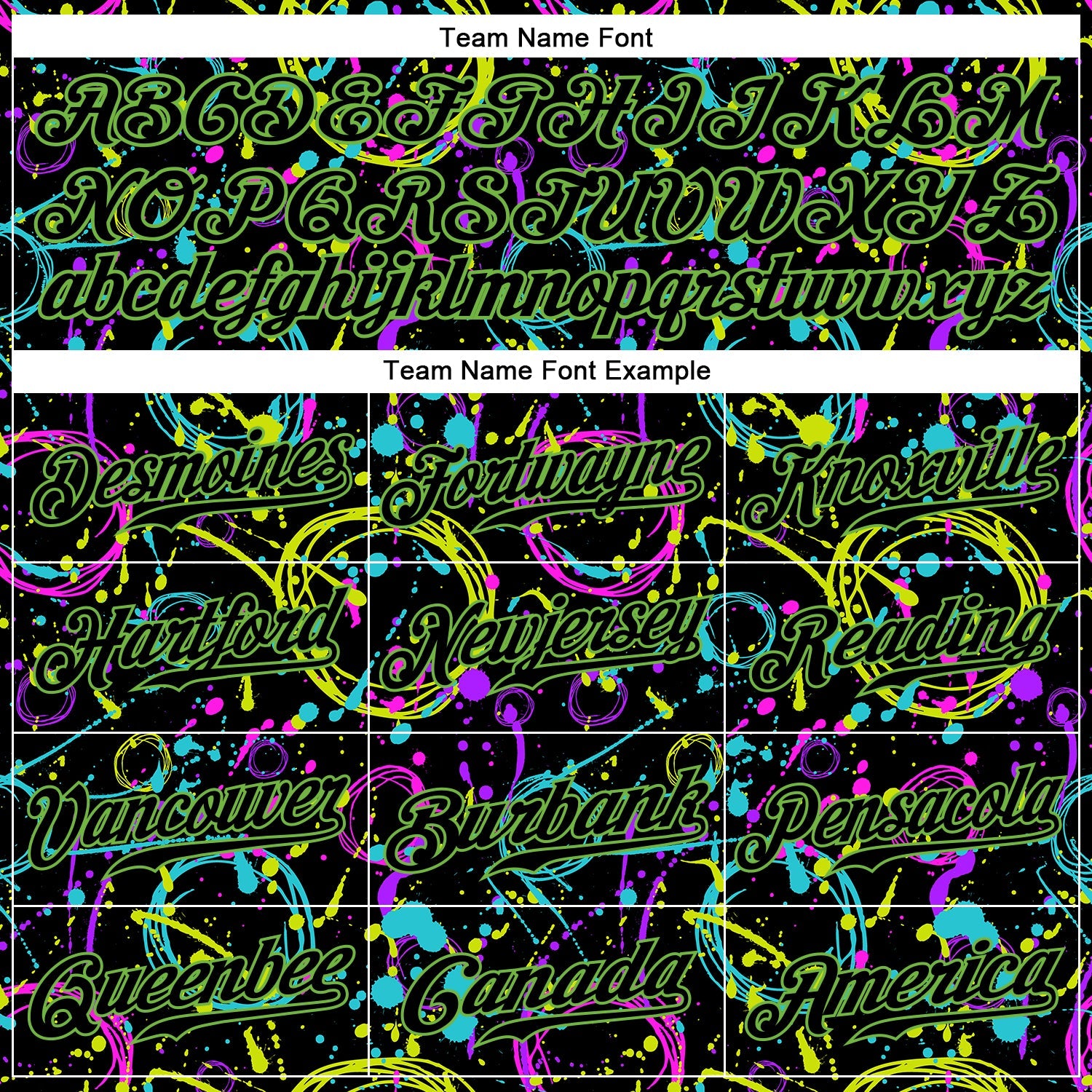 Custom Graffiti Pattern Black-Neon Green 3D Neon Splatter Authentic Baseball Jersey - Sky-Custom