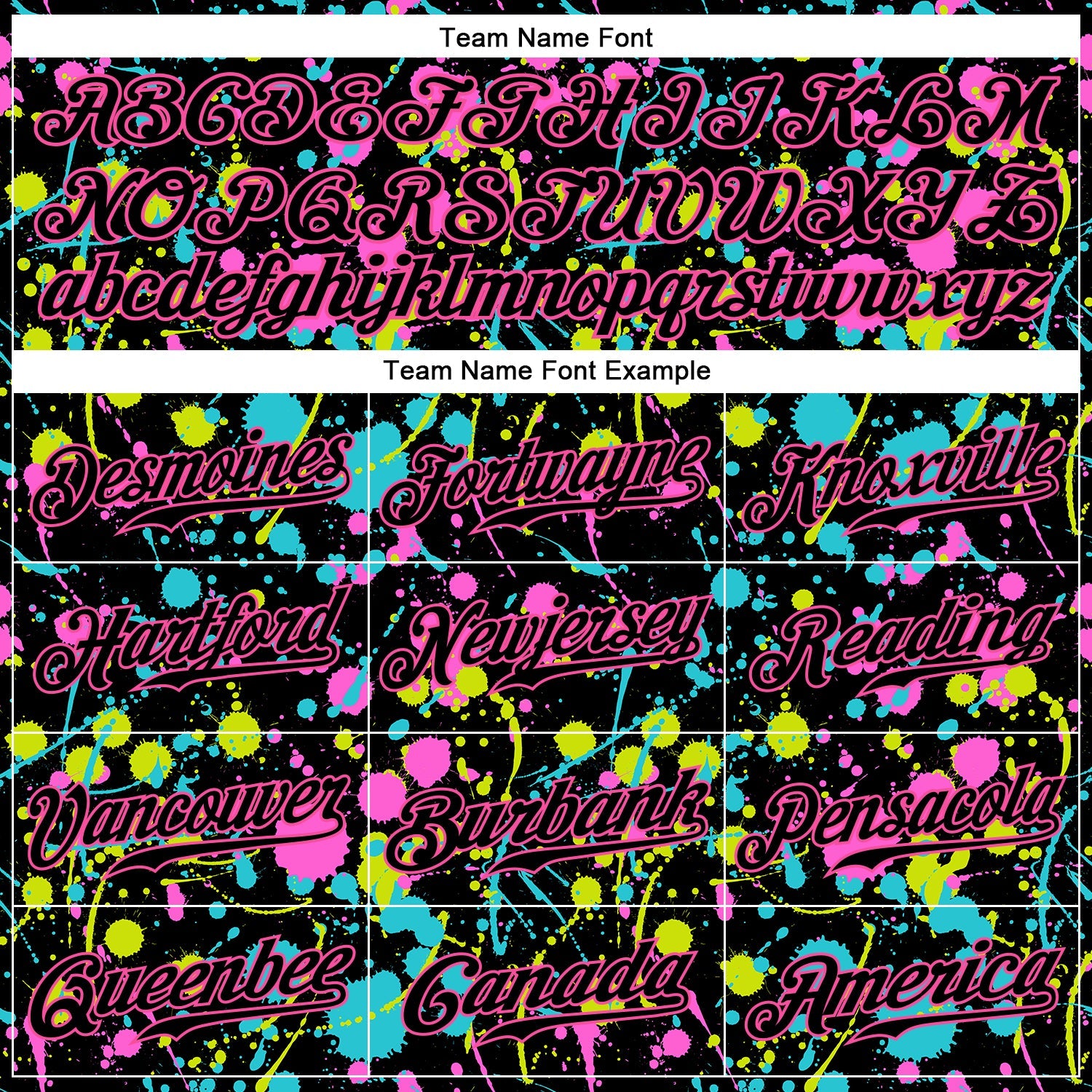 Custom Graffiti Pattern Black-Pink 3D Neon Splatter Authentic Baseball Jersey - Sky-Custom