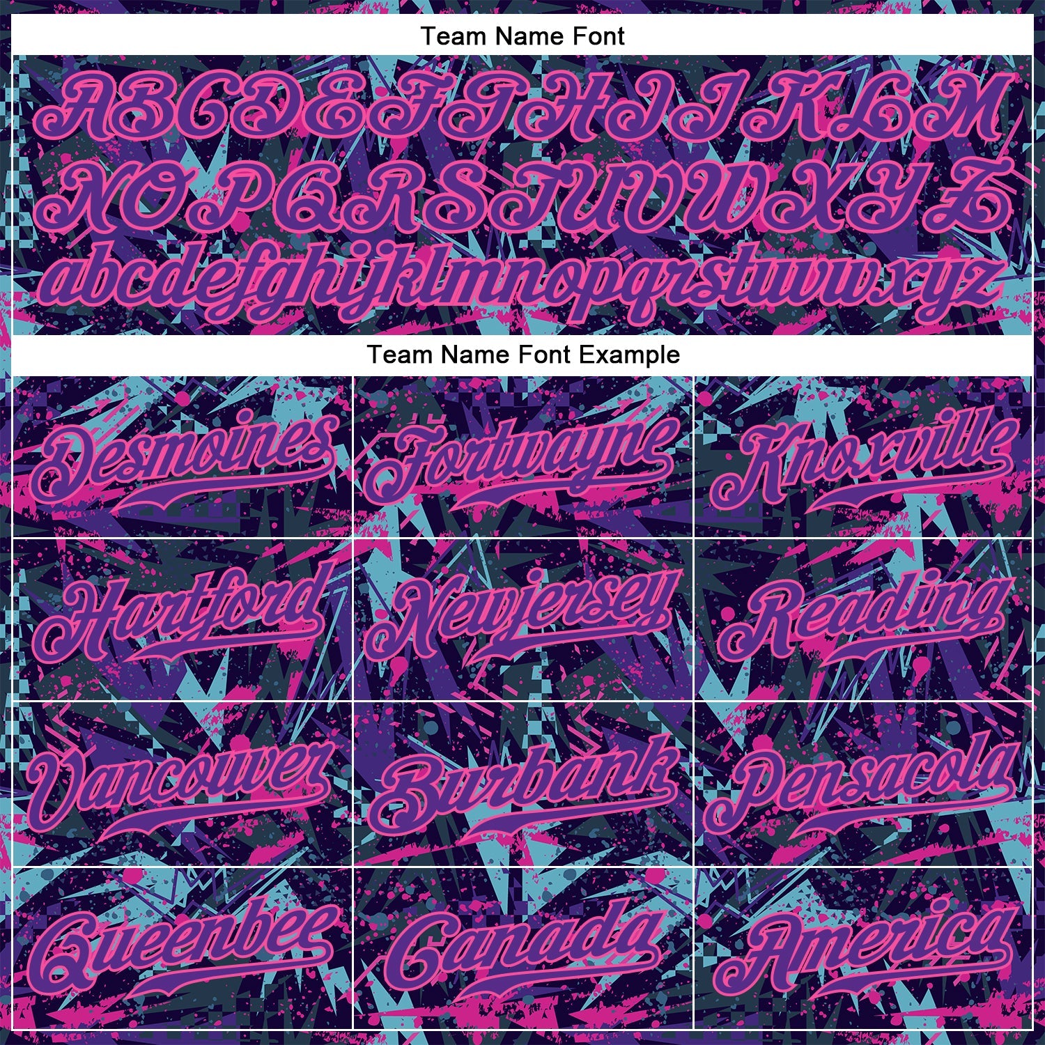 Custom Graffiti Pattern Purple-Pink 3D Creative Geometric Figures And Dots Authentic Baseball Jersey - Sky-Custom
