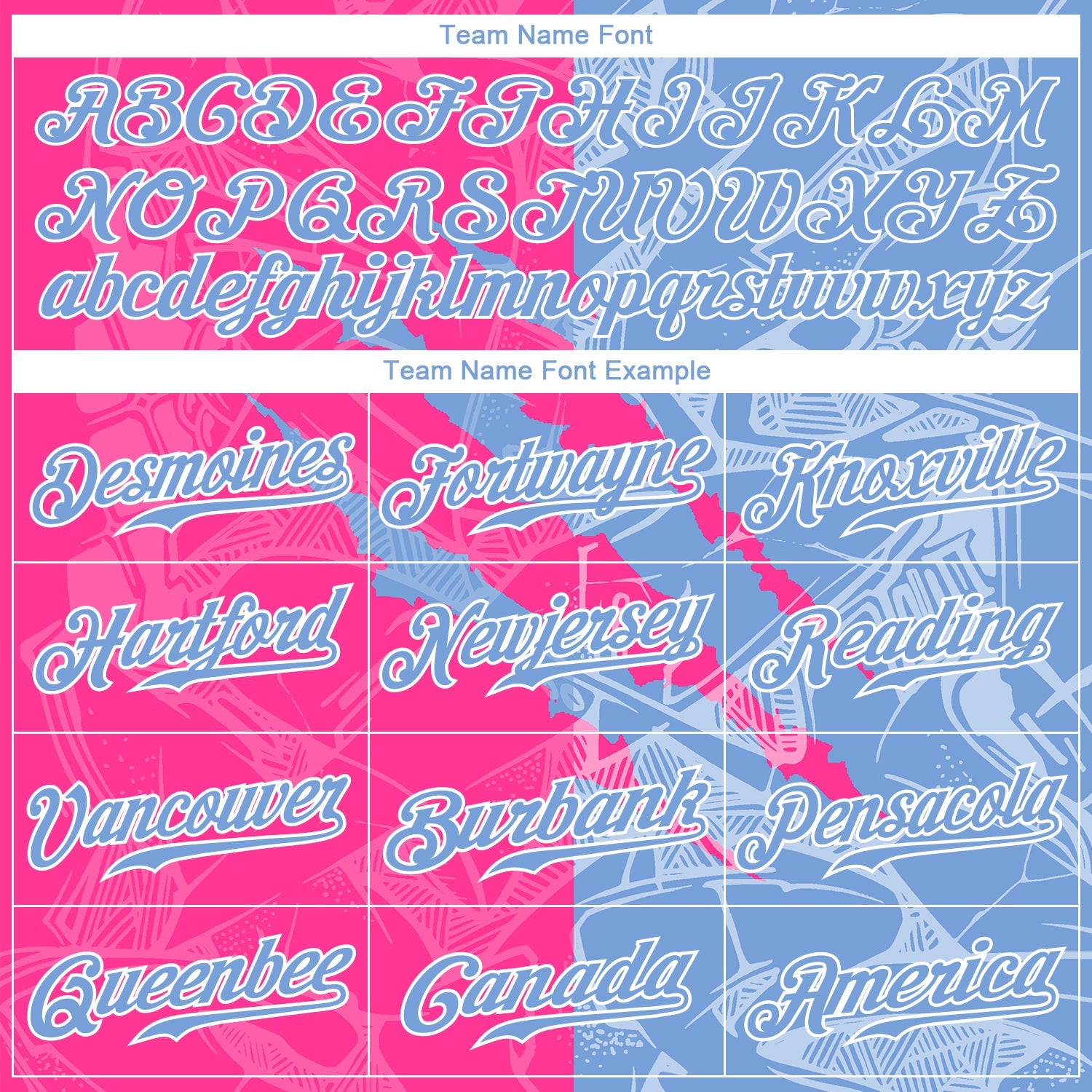 Custom Graffiti Pattern Light Blue-Pink 3D Scratch Authentic Baseball Jersey - Sky-Custom