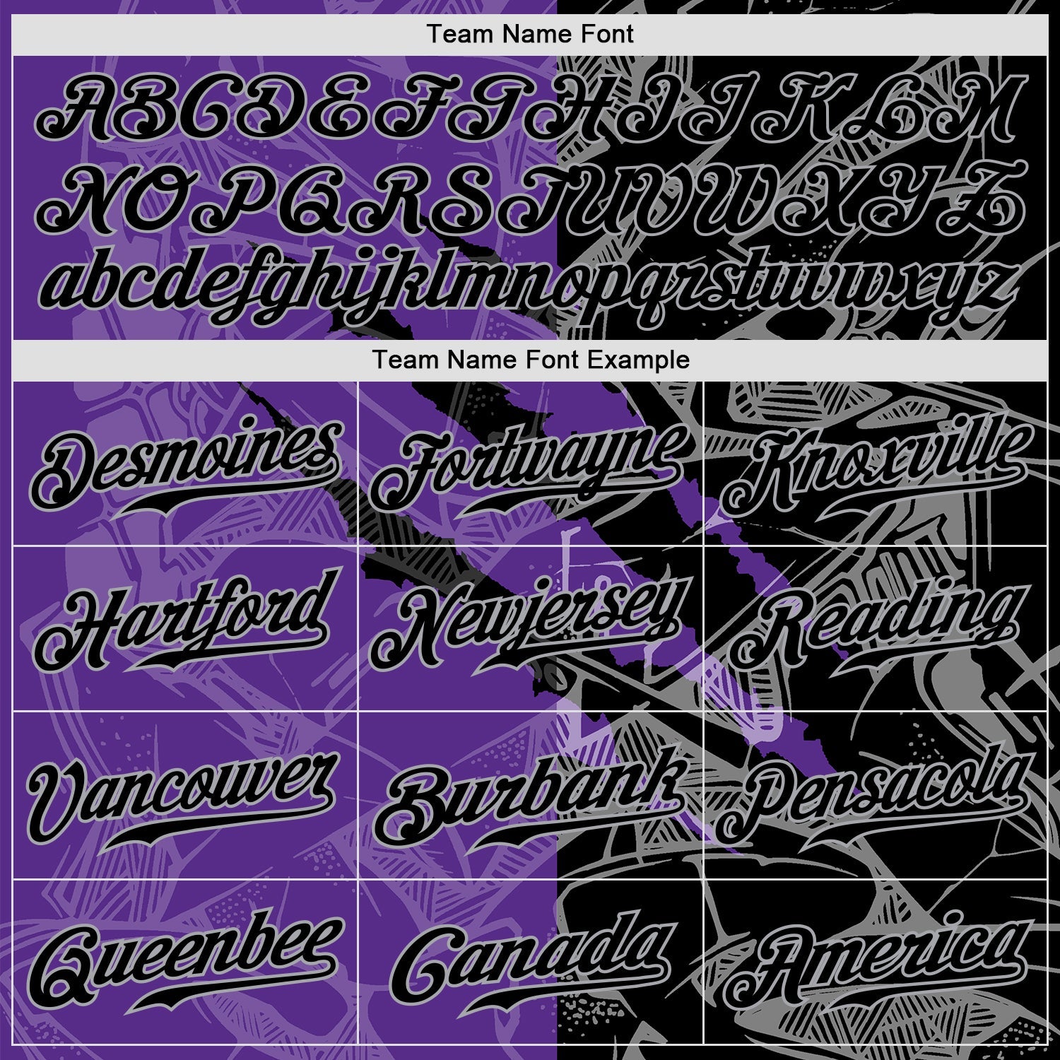 Custom Graffiti Pattern Black Purple-Gray 3D Scratch Authentic Baseball Jersey - Sky-Custom