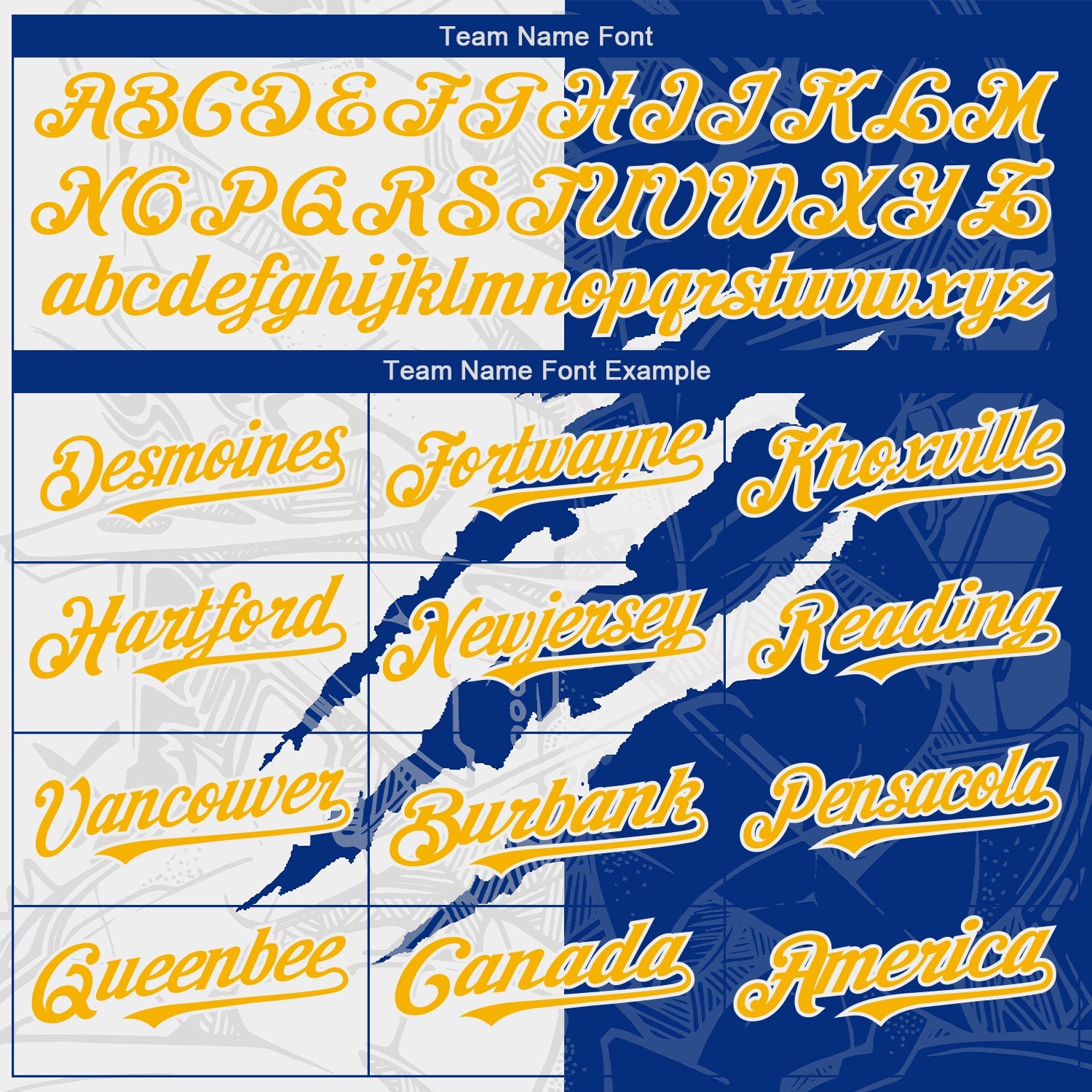 Custom Graffiti Pattern Yellow-Royal 3D Scratch Authentic Baseball Jersey - Sky-Custom