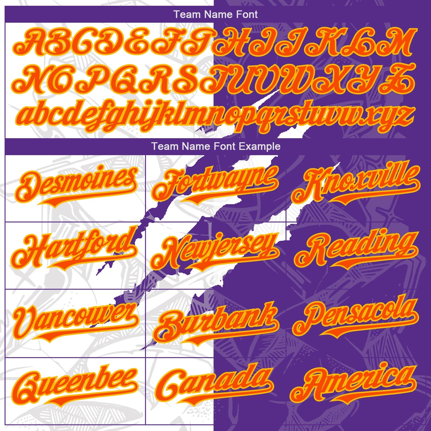 Custom Graffiti Pattern Orange Purple-Gold 3D Scratch Authentic Baseball Jersey - Sky-Custom